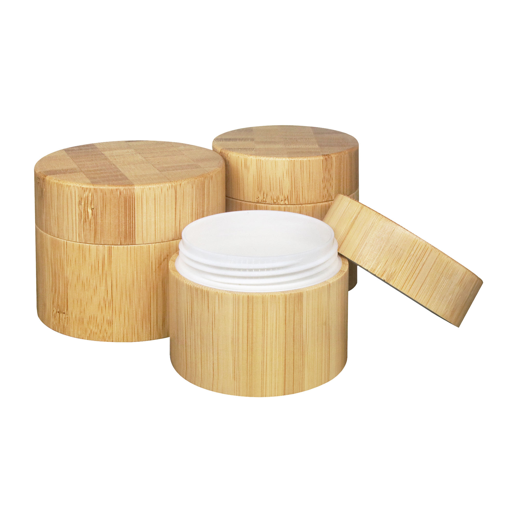 Sustainable Full Bamboo Plastic Jar for Eco Friendly Skincare Packaging Natural Bamboo Cream Container With Custom Logo Options Sustainable Full Bamboo Plastic Jar for Eco Friendly Skincare Packaging Natural Bamboo Cream Container With Custom Logo Options