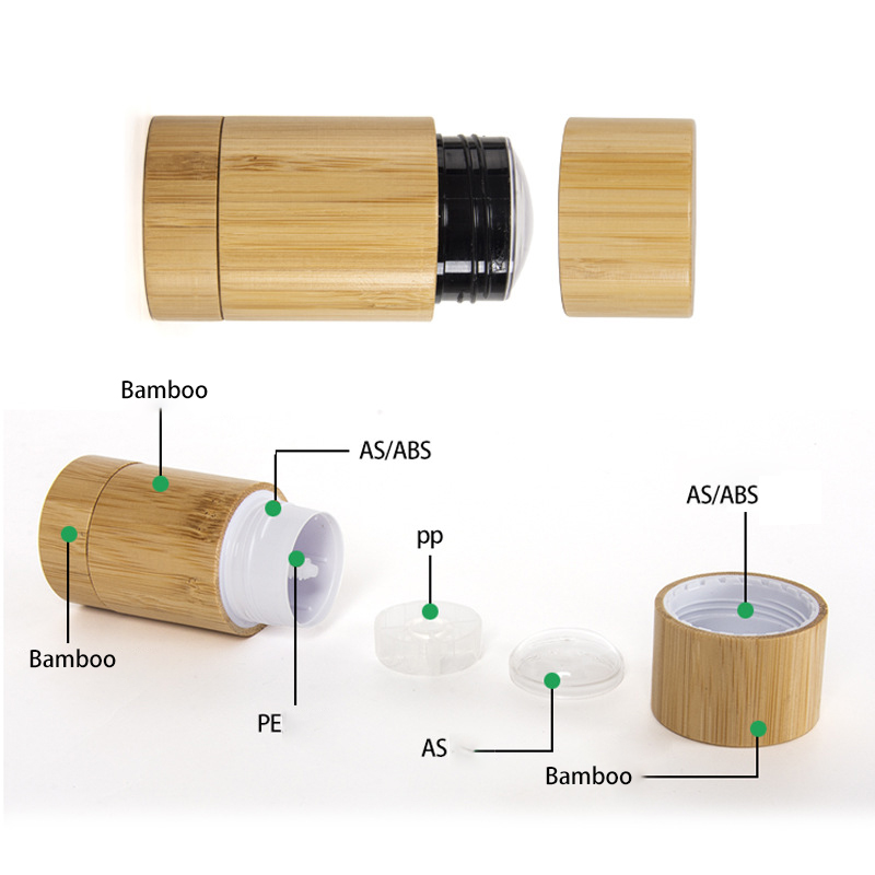 Custom 50g Bamboo Deodorant Tube Plastic-Free Eco-Friendly Refillable Deodorant Stick Packaging Custom 50g Bamboo Deodorant Tube Plastic-Free Eco-Friendly Refillable Deodorant Stick Packaging