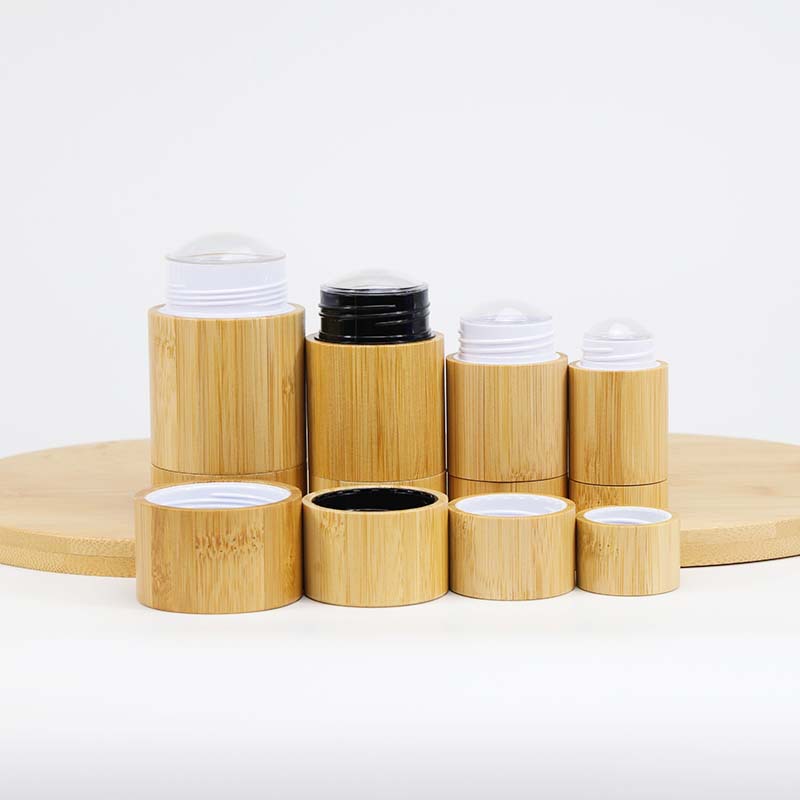 Refillable Empty Cylindrical Bamboo Deodorant Stick Tube Packaging Cosmetic Twist up Tube Refillable Empty Cylindrical Bamboo Deodorant Stick Tube Packaging Cosmetic Twist up Tube