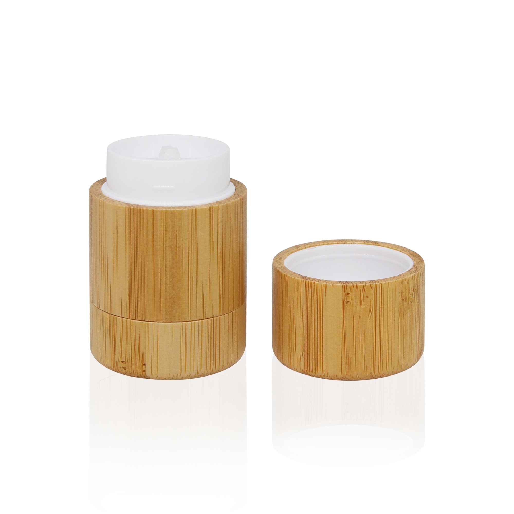 Eco Friendly Reusable Empty Bamboo Deodorant Tube with Inner Plastic Stick Container Eco Friendly Reusable Empty Bamboo Deodorant Tube with Inner Plastic Stick Container