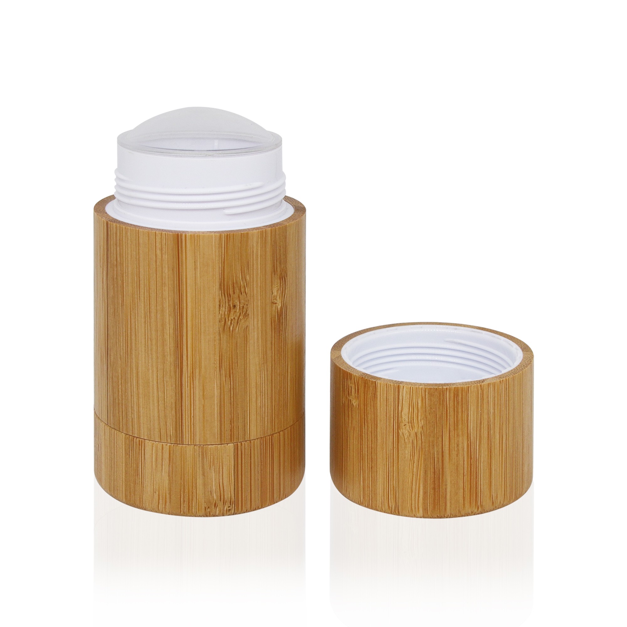 High Quality Organic Bamboo Cosmetic Packaging New Design 30g Roll Deodorant Stick PP Plastic Inner Liner