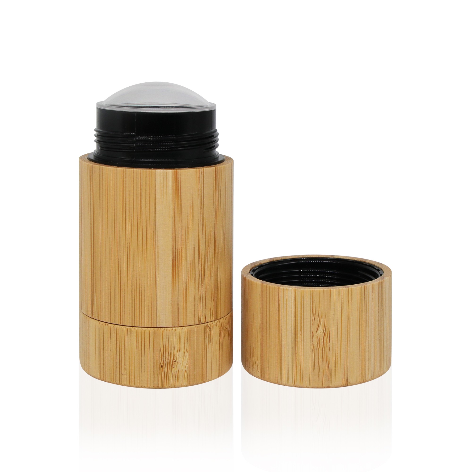 Refillable Empty Cylindrical Bamboo Deodorant Stick Tube Packaging Cosmetic Twist up Tube Refillable Empty Cylindrical Bamboo Deodorant Stick Tube Packaging Cosmetic Twist up Tube