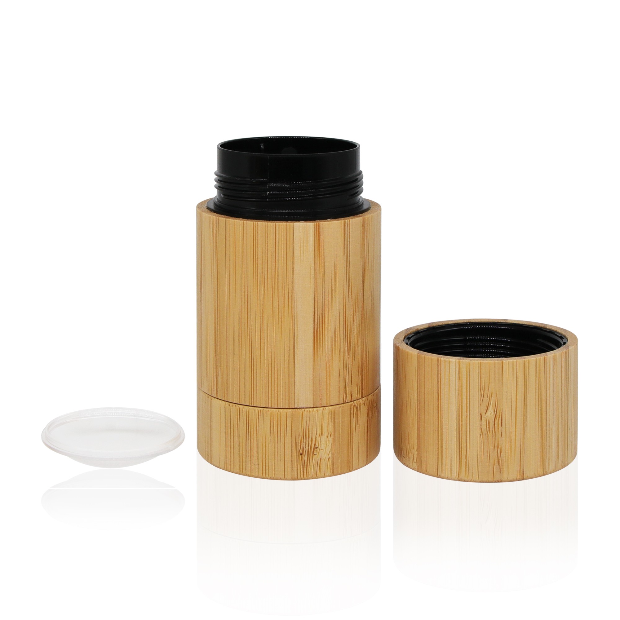 Refillable Empty Cylindrical Bamboo Deodorant Stick Tube Packaging Cosmetic Twist up Tube Refillable Empty Cylindrical Bamboo Deodorant Stick Tube Packaging Cosmetic Twist up Tube