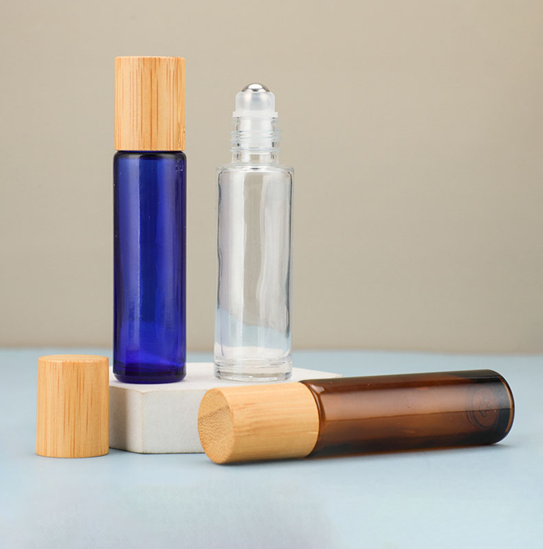 New Engrave Glass Roll on Bottle with Natural Bamboo Cap for Essential Oils Perfume Skincare Packaging Refillable New Engrave Glass Roll on Bottle with Natural Bamboo Cap for Essential Oils Perfume Skincare Packaging Refillable
