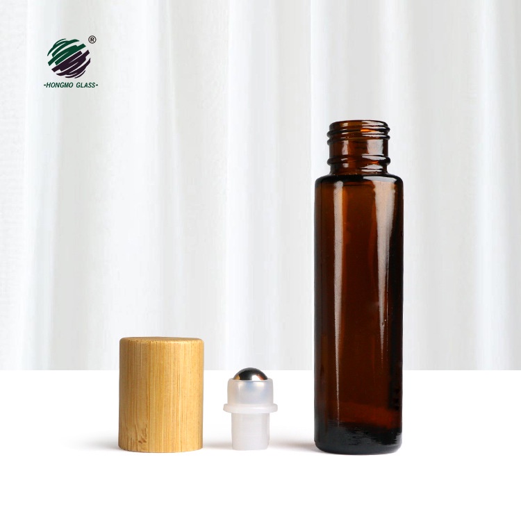 New Engrave Glass Roll on Bottle with Natural Bamboo Cap for Essential Oils Perfume Skincare Packaging Refillable New Engrave Glass Roll on Bottle with Natural Bamboo Cap for Essential Oils Perfume Skincare Packaging Refillable