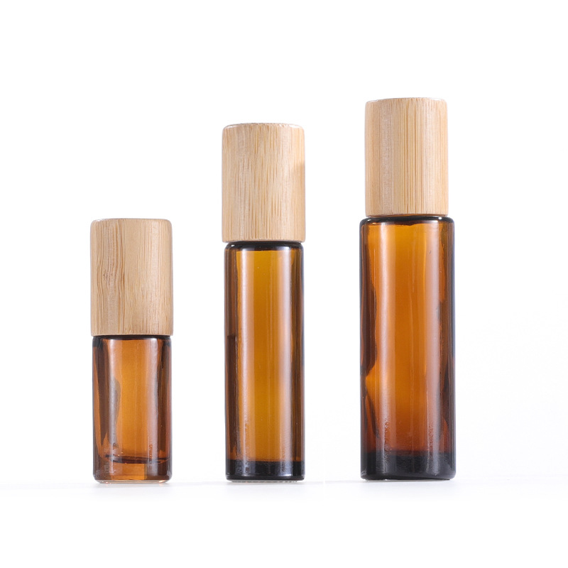 New Engrave Glass Roll on Bottle with Natural Bamboo Cap for Essential Oils Perfume Skincare Packaging Refillable New Engrave Glass Roll on Bottle with Natural Bamboo Cap for Essential Oils Perfume Skincare Packaging Refillable