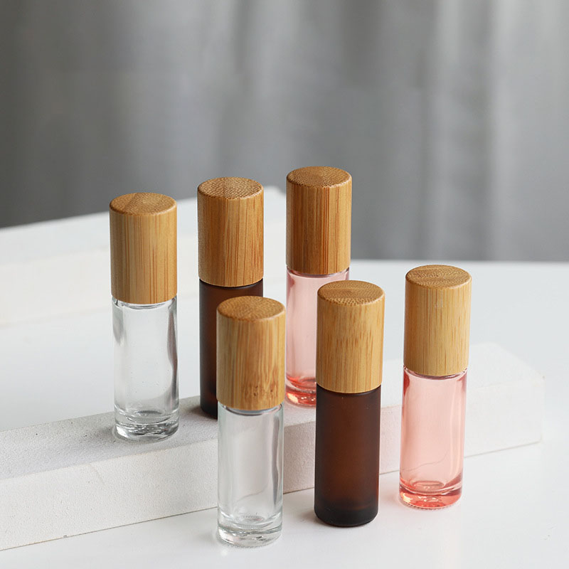 New Engrave Glass Roll on Bottle with Natural Bamboo Cap for Essential Oils Perfume Skincare Packaging Refillable New Engrave Glass Roll on Bottle with Natural Bamboo Cap for Essential Oils Perfume Skincare Packaging Refillable