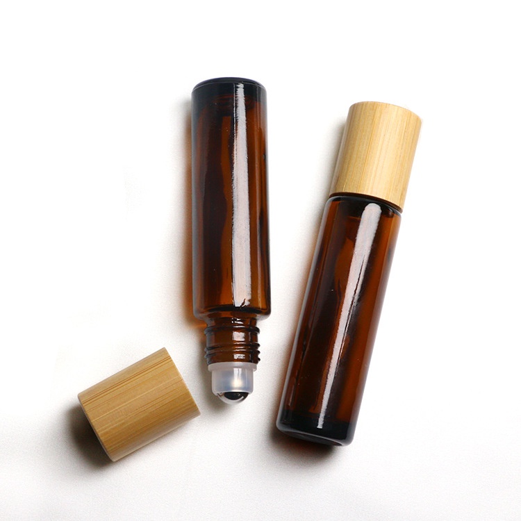 5ml 10ml 15ml Amber Frosted Clear Glass Roller Bottle with Bamboo Lid for Essential Oil Perfume Cosmetic Packaging 5ml 10ml 15ml Amber Frosted Clear Glass Roller Bottle with Bamboo Lid for Essential Oil Perfume Cosmetic Packaging