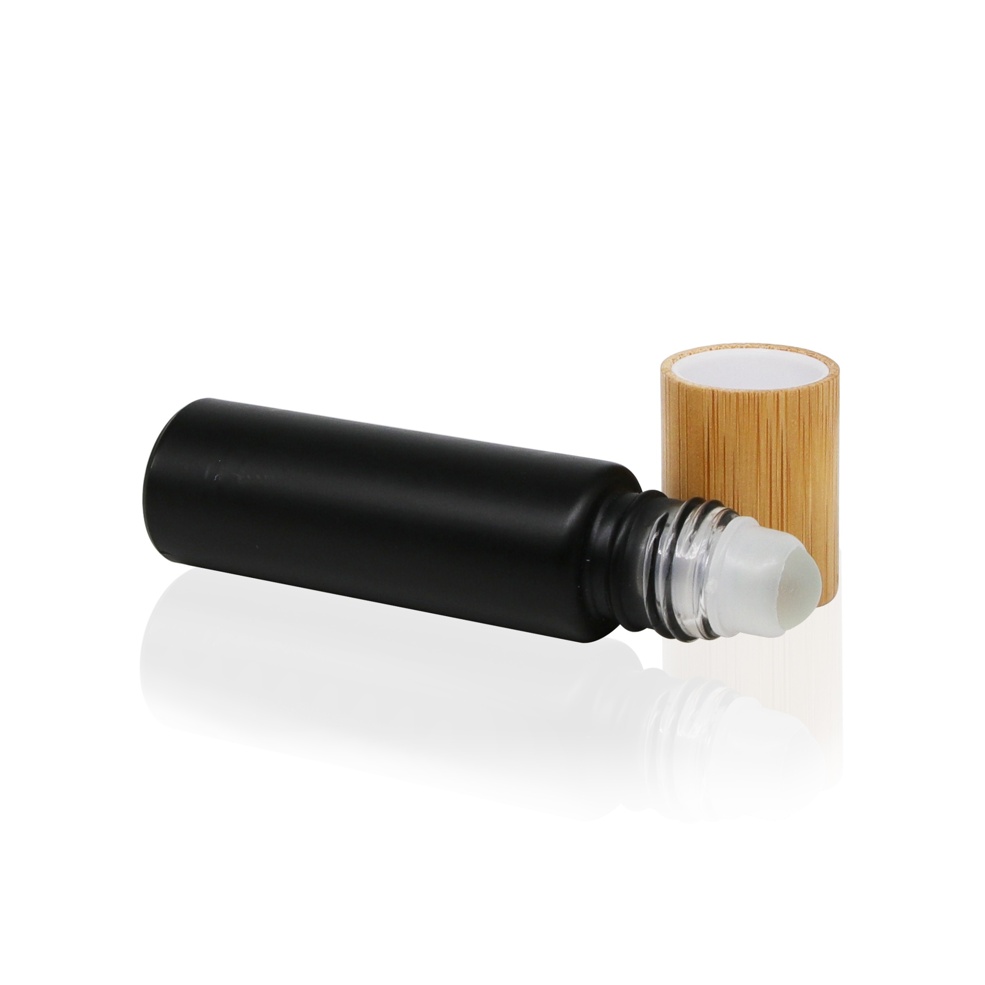 10ml Amber Frosted Clear Glass Roller Bottle with Bamboo Lid for Essential Oil Perfume Cosmetic Packaging 10ml Amber Frosted Clear Glass Roller Bottle with Bamboo Lid for Essential Oil Perfume Cosmetic Packaging