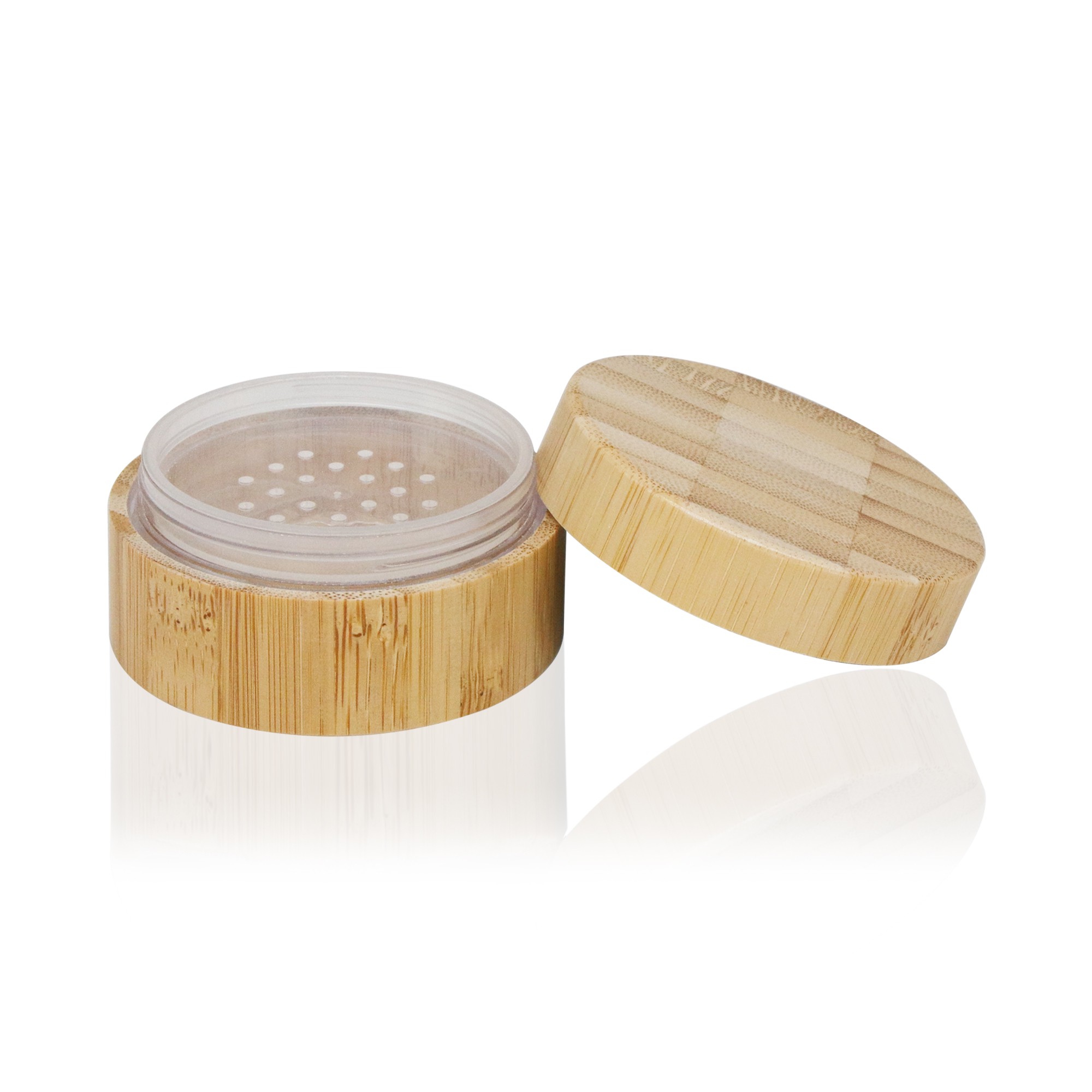 New Natural Organic 20g Bamboo Powder Container with Bamboo Sifter Refillable Jar for Cosmetic Makeup Packaging New Natural Organic 20g Bamboo Powder Container with Bamboo Sifter Refillable Jar for Cosmetic Makeup Packaging