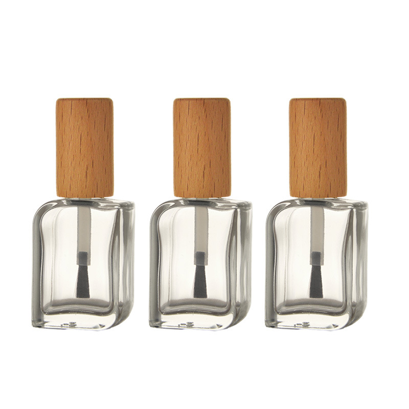 Eco Friendly Clear Glass Nail Oil Polish Bottle Bamboo Lid Screw Cap 5ml 10ml 15ml Refillable Cosmetic Packaging Container Eco Friendly Clear Glass Nail Oil Polish Bottle Bamboo Lid Screw Cap 5ml 10ml 15ml Refillable Cosmetic Packaging Container