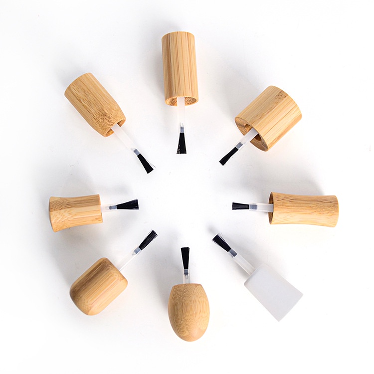 Eco Friendly Clear Glass Nail Oil Polish Bottle Bamboo Lid Screw Cap 5ml 10ml 15ml Refillable Cosmetic Packaging Container Eco Friendly Clear Glass Nail Oil Polish Bottle Bamboo Lid Screw Cap 5ml 10ml 15ml Refillable Cosmetic Packaging Container