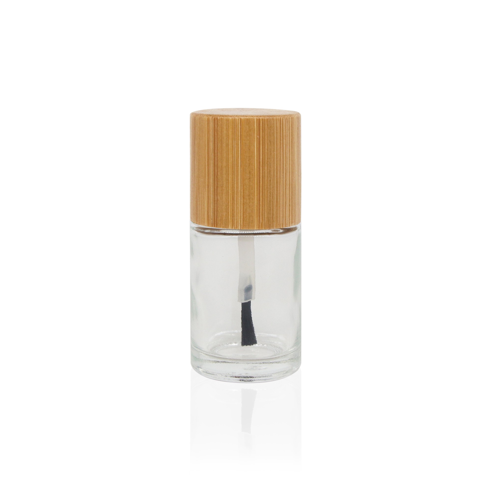 Reusable New Custom Empty 15ml Round Glass Gel Nail Polish Bottles With Bamboo Wood Top Cap Brush Reusable New Custom Empty 15ml Round Glass Gel Nail Polish Bottles With Bamboo Wood Top Cap Brush