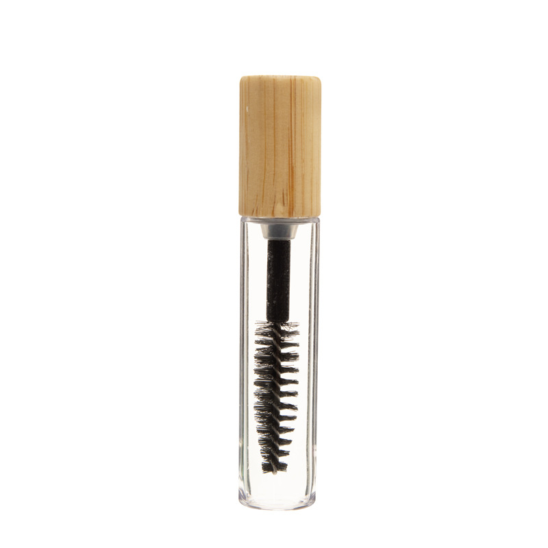 Eco Friendly Bamboo Cap 10ml Eyelash Serum Packaging Tube Clear Plastic Cosmetic Container Screw Top Empty Mascara Bottle Eco Friendly Bamboo Cap 10ml Eyelash Serum Packaging Tube Clear Plastic Cosmetic Container Screw Top Empty Mascara Bottle