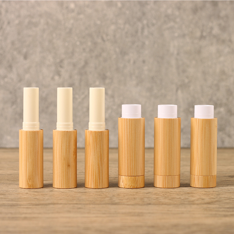Eco Friendly Bamboo Lip Balm Tube Custom Logo Refillable Natural Lipstick Container for Skincare Beauty Brands Eco Friendly Bamboo Lip Balm Tube Custom Logo Refillable Natural Lipstick Container for Skincare Beauty Brands