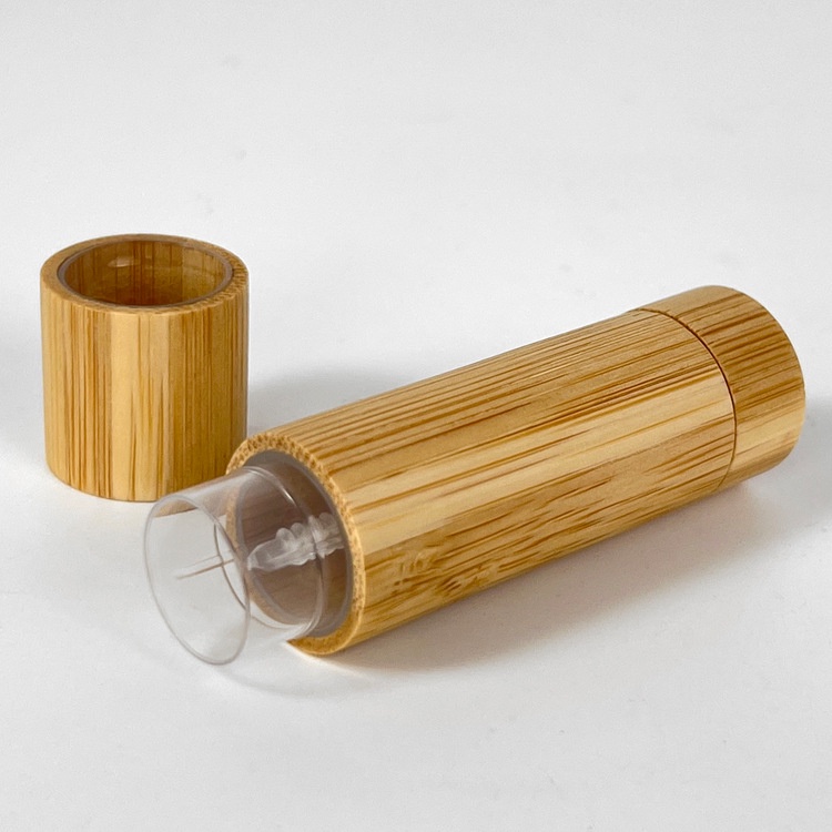 Eco Friendly Bamboo Lip Balm Tube Custom Logo Refillable Natural Lipstick Container for Skincare Beauty Brands Eco Friendly Bamboo Lip Balm Tube Custom Logo Refillable Natural Lipstick Container for Skincare Beauty Brands