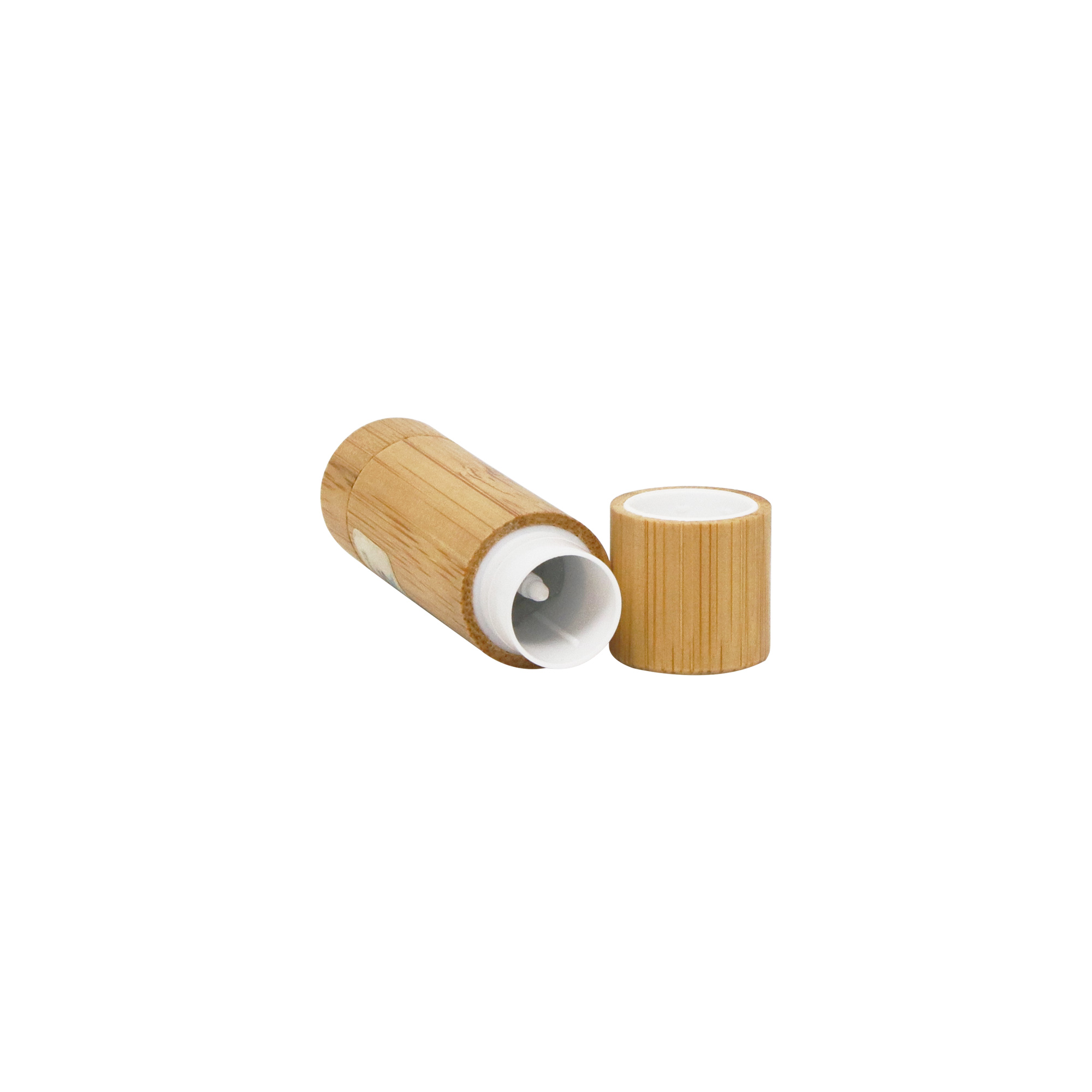 New Bamboo Empty Lipstick Tube Refillable Lip Balm Container With Rotatable Plastic Inner Sustainable Makeup Packaging New Bamboo Empty Lipstick Tube Refillable Lip Balm Container With Rotatable Plastic Inner Sustainable Makeup Packaging