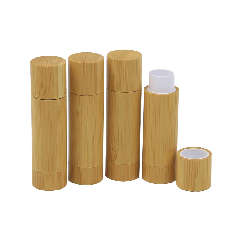 Sustainable Cosmetic Beauty Packaging Supplier 5ml 5g Premium Empty Tube Bamboo Lipstick Sustainable Cosmetic Beauty Packaging Supplier 5ml 5g Premium Empty Tube Bamboo Lipstick