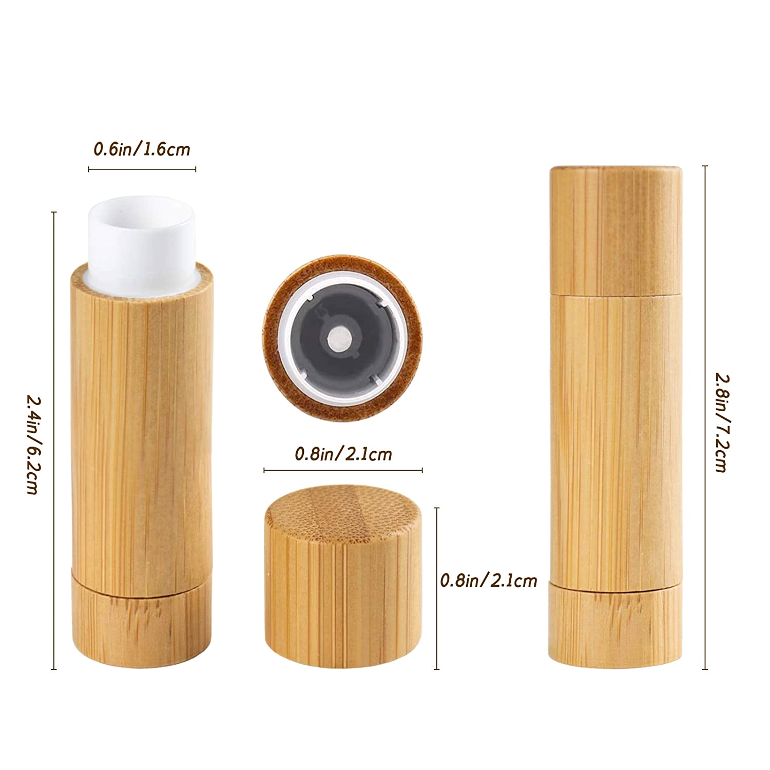 Eco Friendly Bamboo Lip Balm Tube Custom Logo Refillable Natural Lipstick Container for Skincare Beauty Brands Eco Friendly Bamboo Lip Balm Tube Custom Logo Refillable Natural Lipstick Container for Skincare Beauty Brands