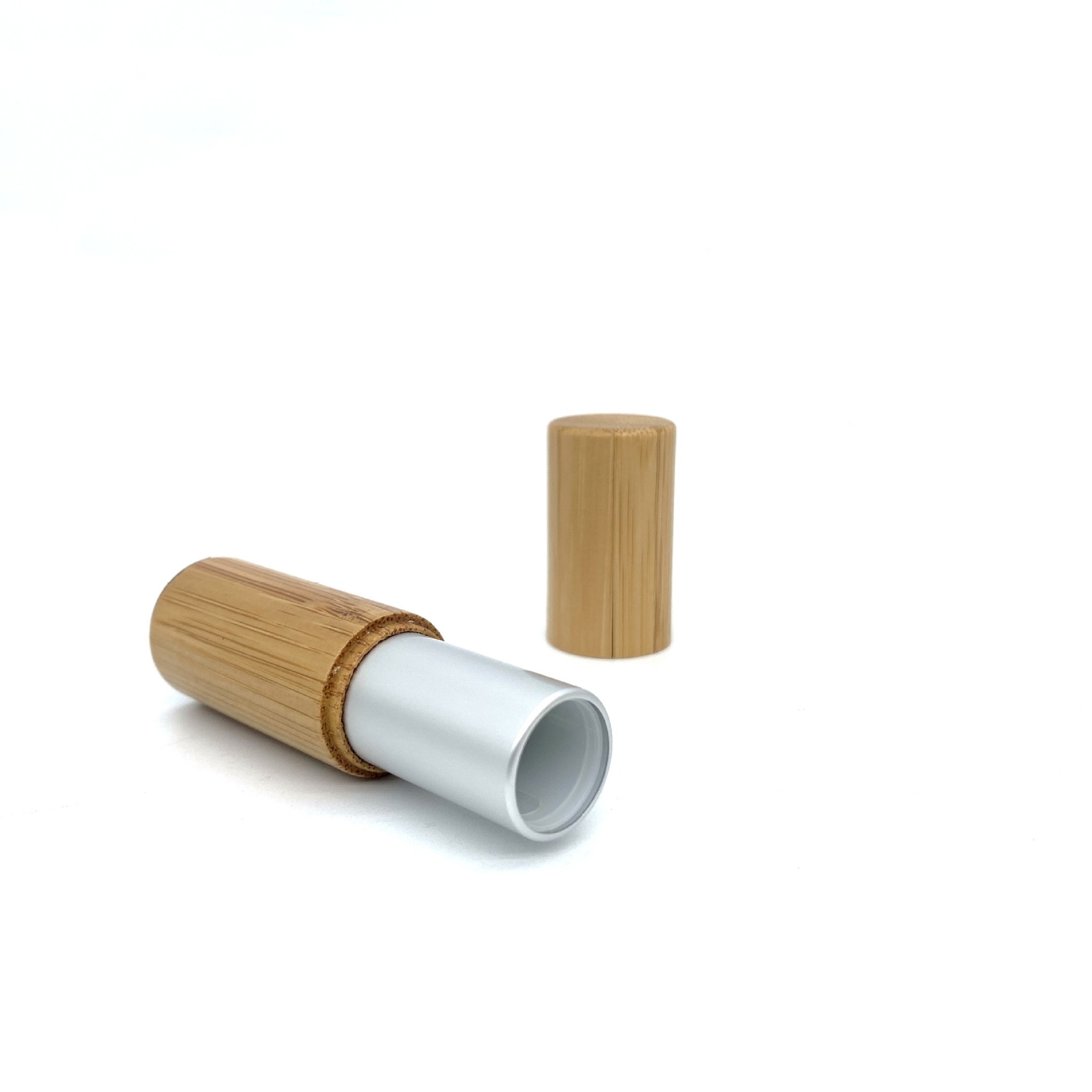 Eco Friendly Natura Bamboo Cosmetic Lip Balm Packaging Empty Refillable Lip Balm Tube With Customize Logo Engraving Eco Friendly Natura Bamboo Cosmetic Lip Balm Packaging Empty Refillable Lip Balm Tube With Customize Logo Engraving