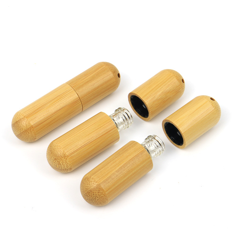Full Bamboo 5ml Roll on Bottle Glass Inner Steel Ball for Perfume Essential Oil with Roller Bottles Full Bamboo 5ml Roll on Bottle Glass Inner Steel Ball for Perfume Essential Oil with Roller Bottles