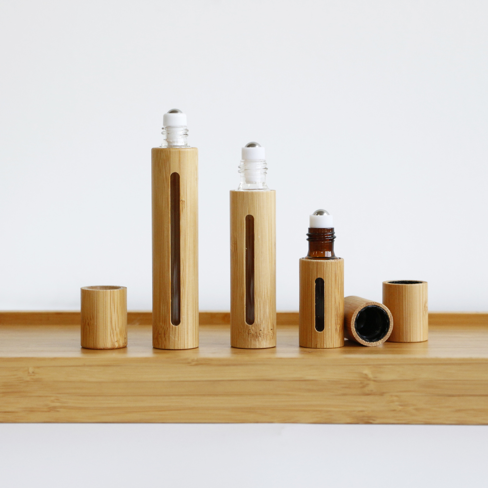 Empty 3ml 5ml 10ml Portable Essential Oil Perfume Cylinder Roll on Bottle Bamboo with Glass Liner Cosmetic Packaging 100pcs Empty 3ml 5ml 10ml Portable Essential Oil Perfume Cylinder Roll on Bottle Bamboo with Glass Liner Cosmetic Packaging 100pcs