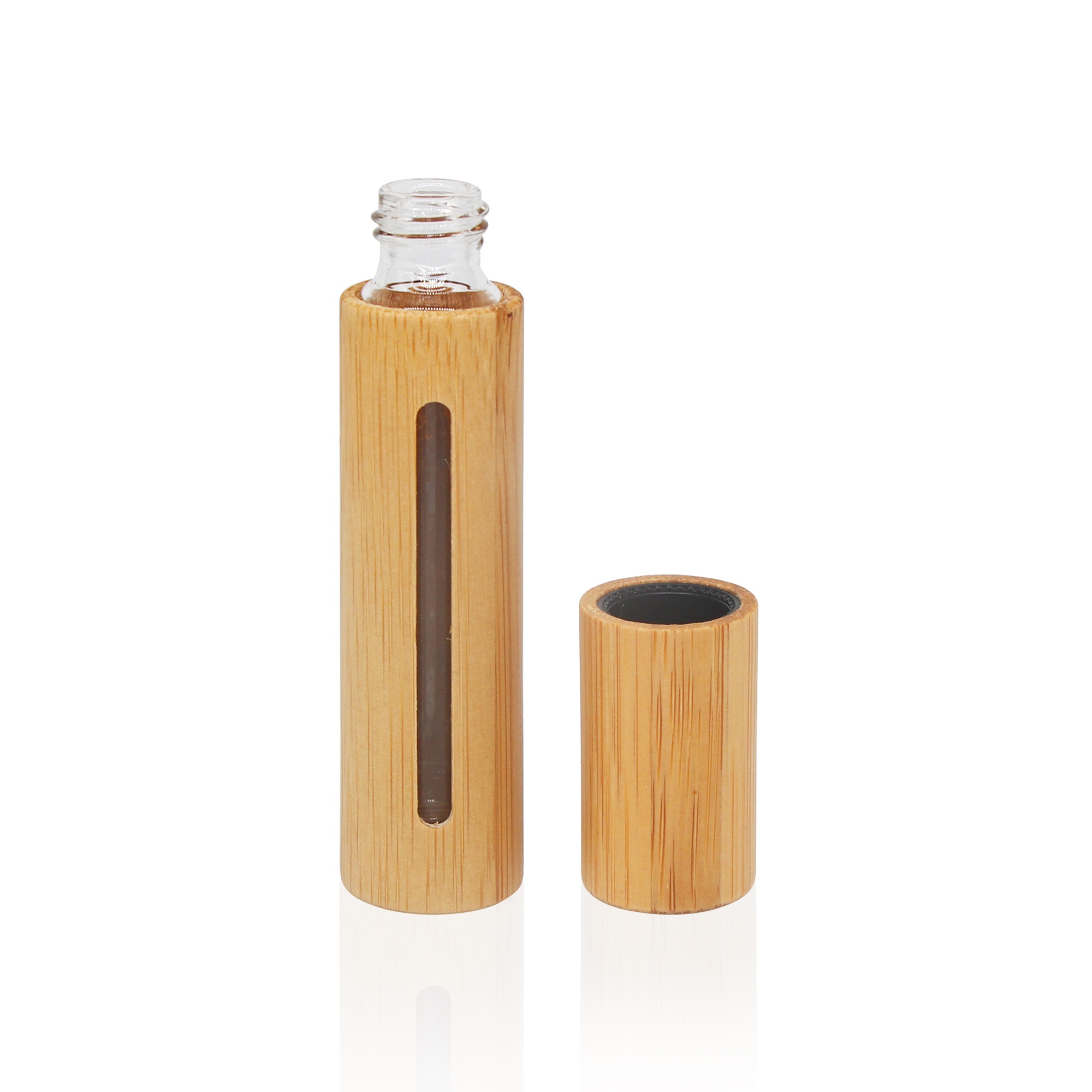 Eco-friendly Empty Personal Care Glass Roller Bottle 10ml Bamboo Perfume Bottle Refillable Bamboo Roll on Eco-friendly Empty Personal Care Glass Roller Bottle 10ml Bamboo Perfume Bottle Refillable Bamboo Roll on