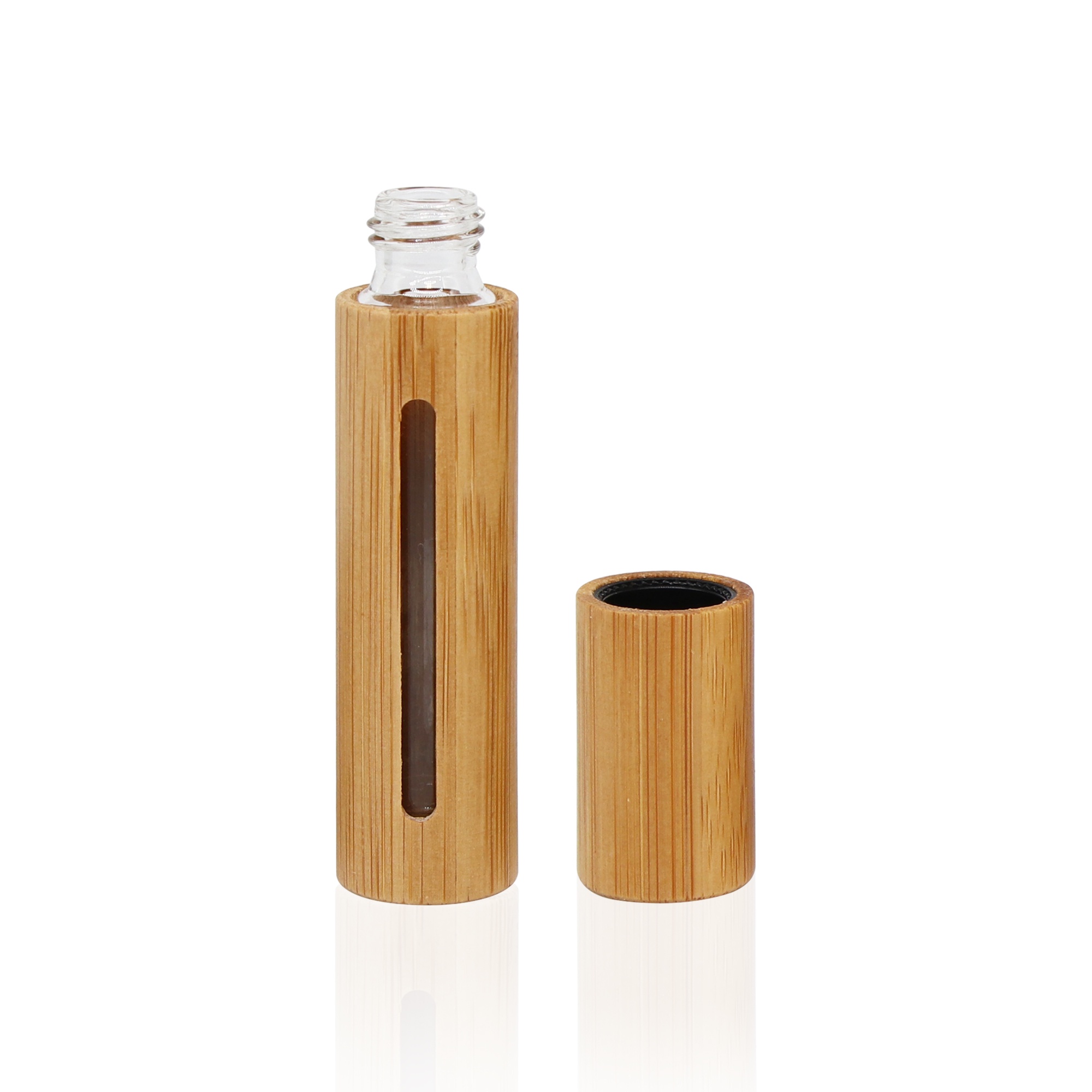 Eco-friendly Empty Personal Care Glass Roller Bottle 10ml Bamboo Perfume Bottle Refillable Bamboo Roll on Eco-friendly Empty Personal Care Glass Roller Bottle 10ml Bamboo Perfume Bottle Refillable Bamboo Roll on