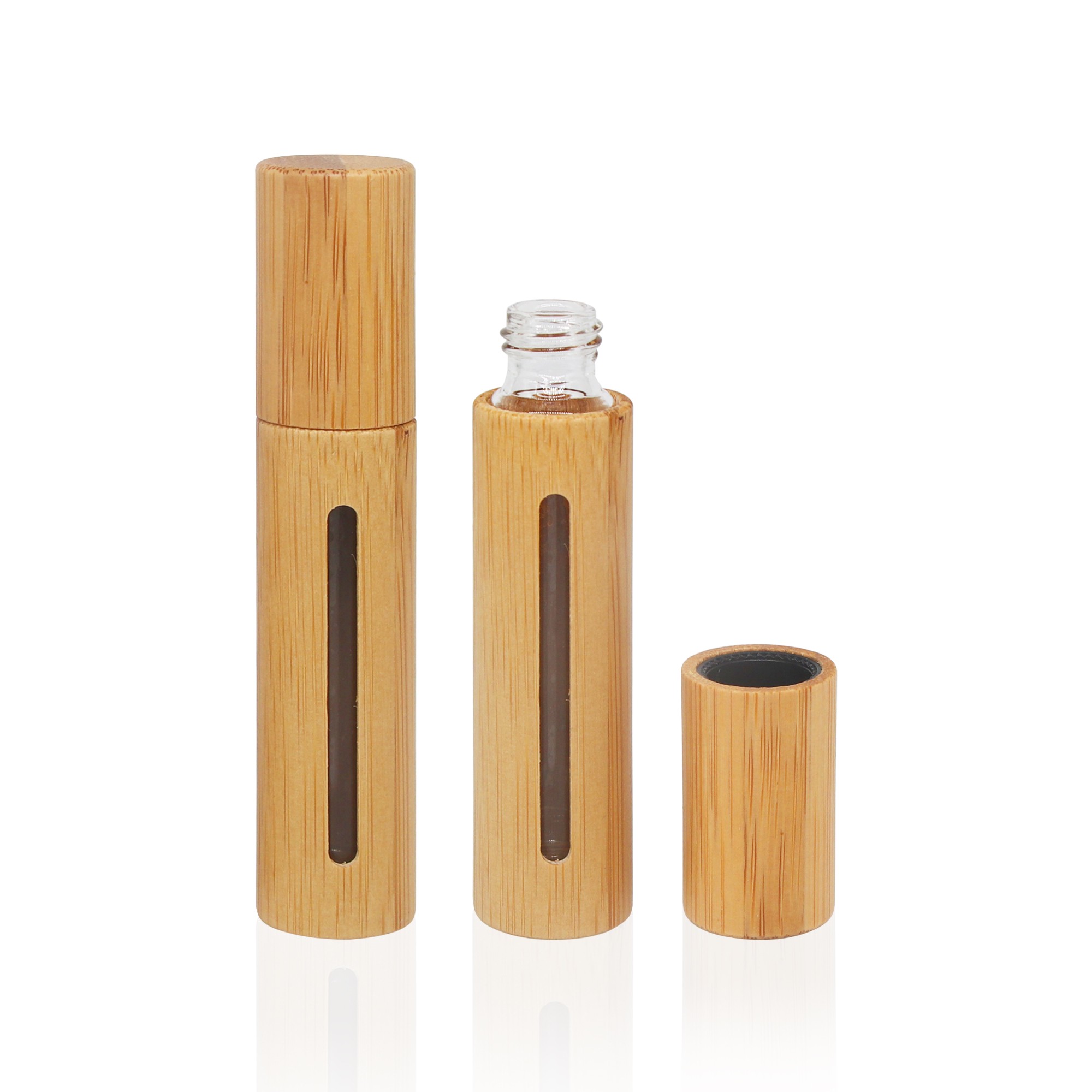 Eco-friendly Empty Personal Care Glass Roller Bottle 10ml Bamboo Perfume Bottle Refillable Bamboo Roll on Eco-friendly Empty Personal Care Glass Roller Bottle 10ml Bamboo Perfume Bottle Refillable Bamboo Roll on