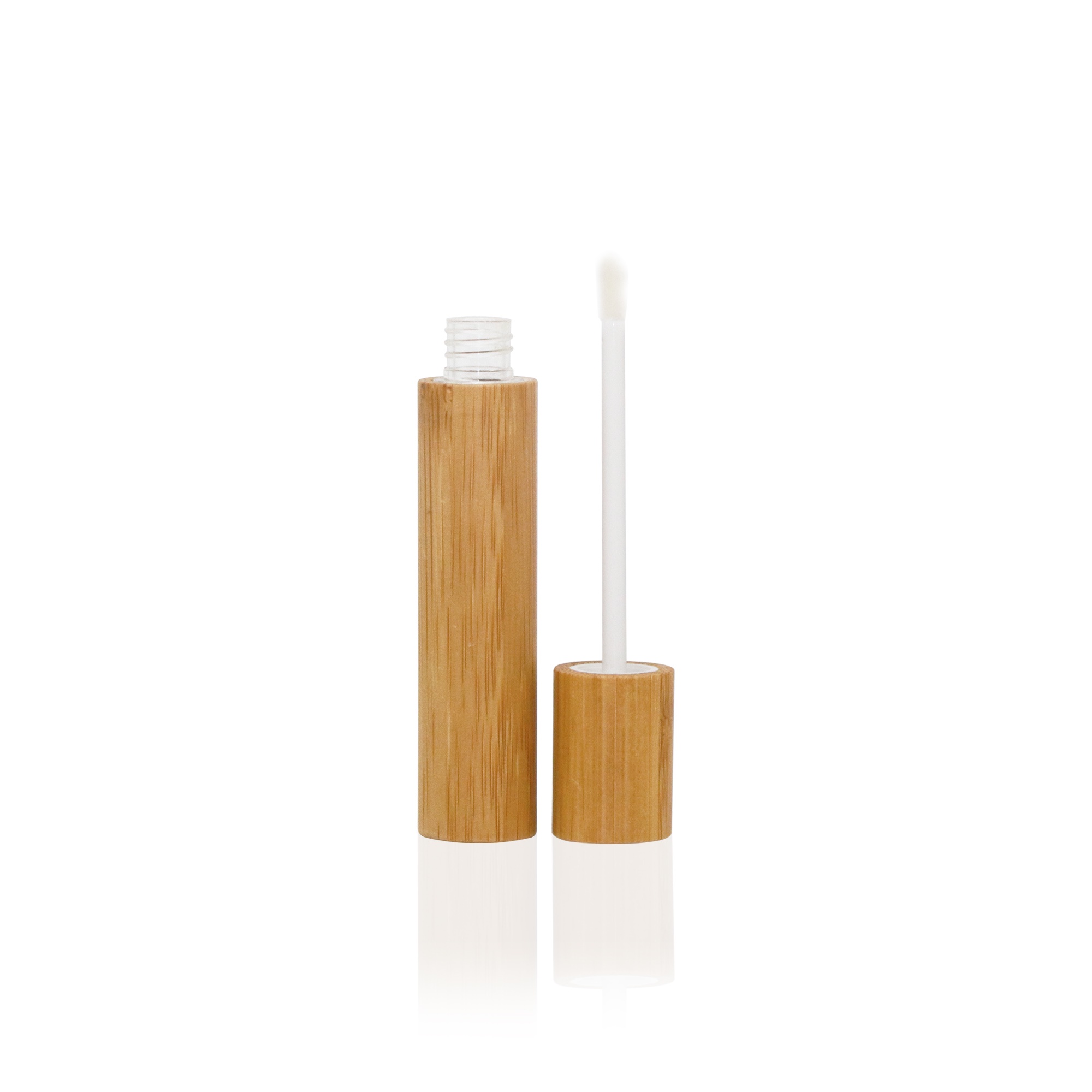 Custom Eyeliner Mascara Tube Empty 10ml Liquid Eyelinder Glass Bottle with Bamboo Cap Custom Eyeliner Mascara Tube Empty 10ml Liquid Eyelinder Glass Bottle with Bamboo Cap