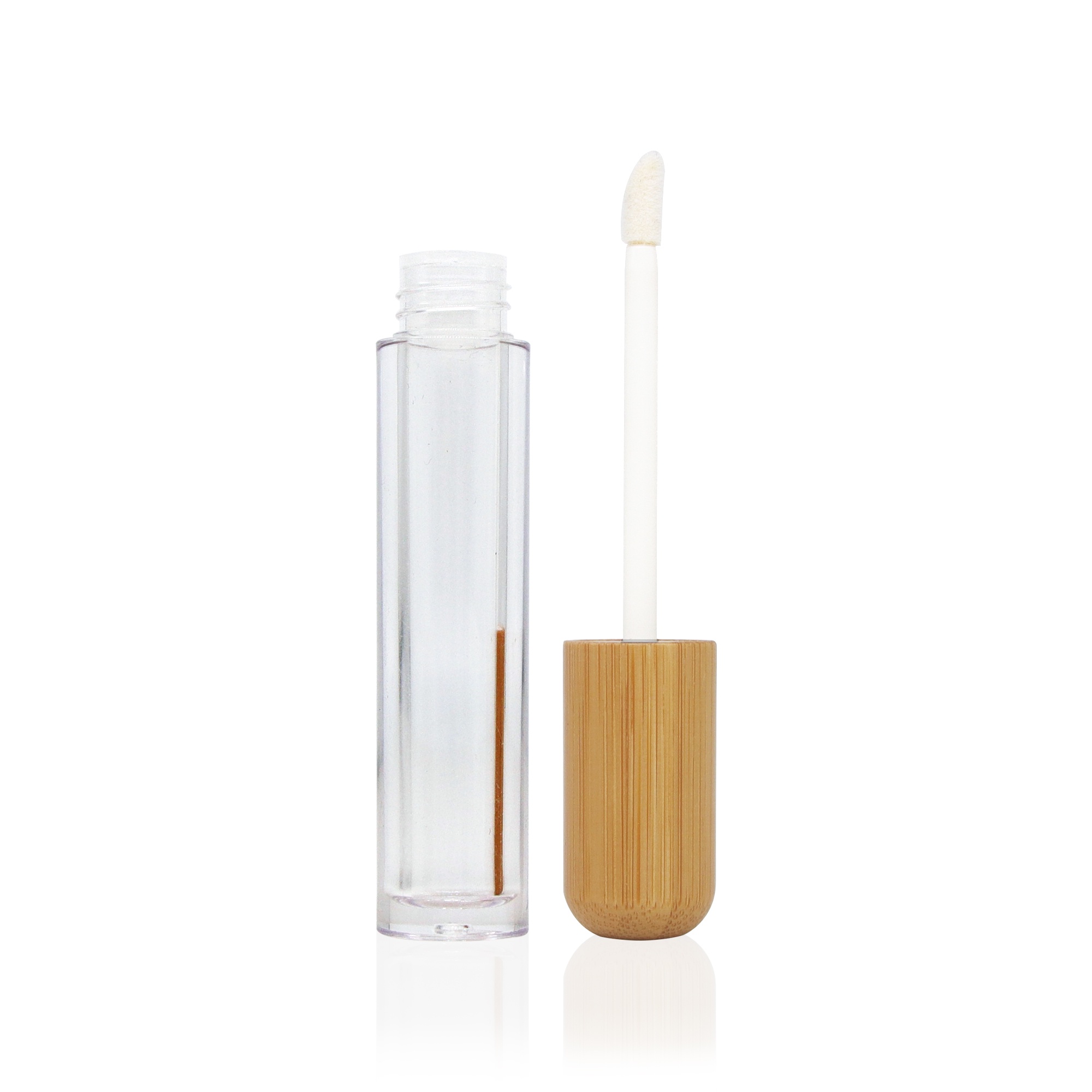 Eco Friendly 10ml Eco Friendly Empty Bamboo Cosmetic Round Container Lip Gloss Clear Tube Packaging Eco Friendly 10ml Eco Friendly Empty Bamboo Cosmetic Round Container Lip Gloss Clear Tube Packaging