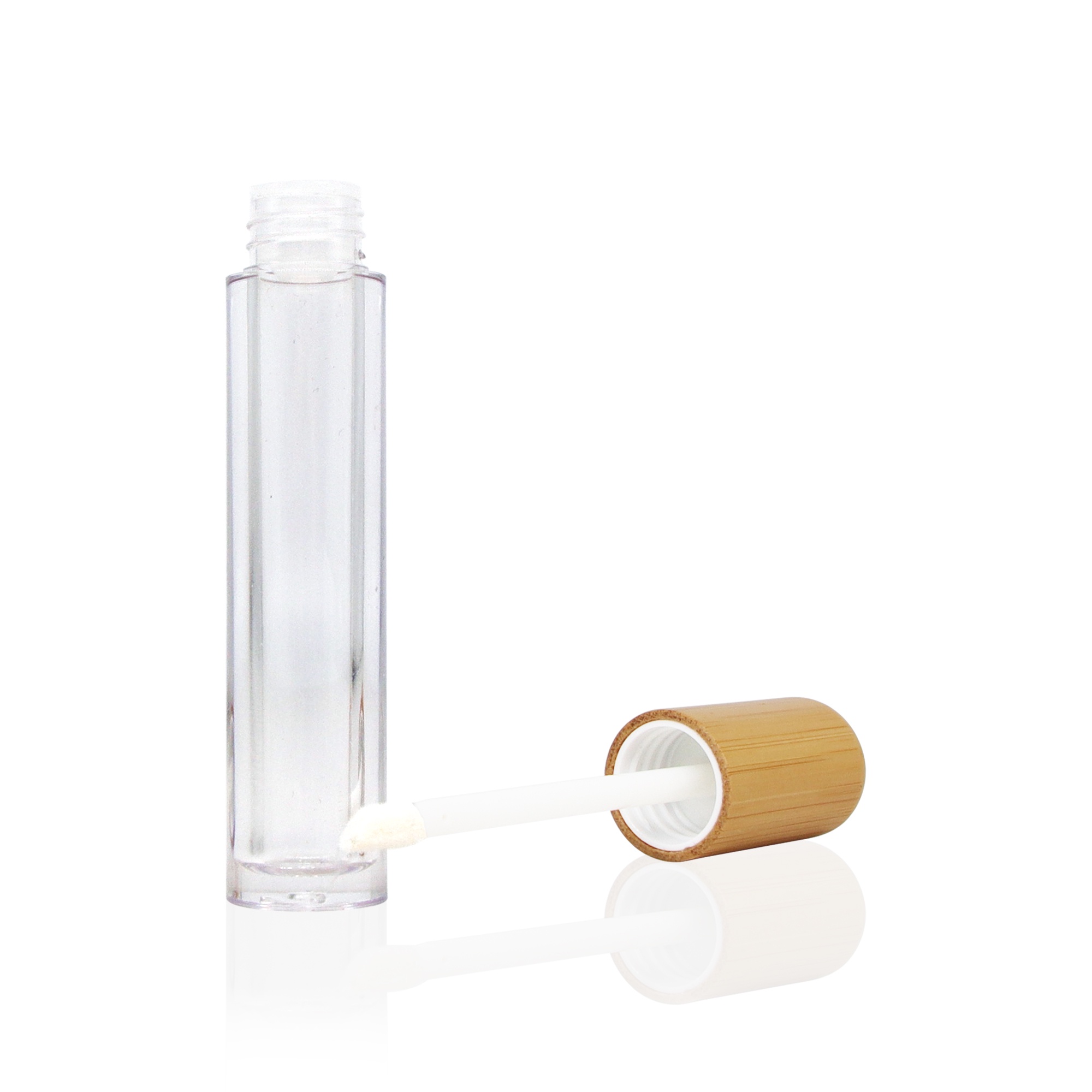 Eco Friendly 10ml Eco Friendly Empty Bamboo Cosmetic Round Container Lip Gloss Clear Tube Packaging Eco Friendly 10ml Eco Friendly Empty Bamboo Cosmetic Round Container Lip Gloss Clear Tube Packaging