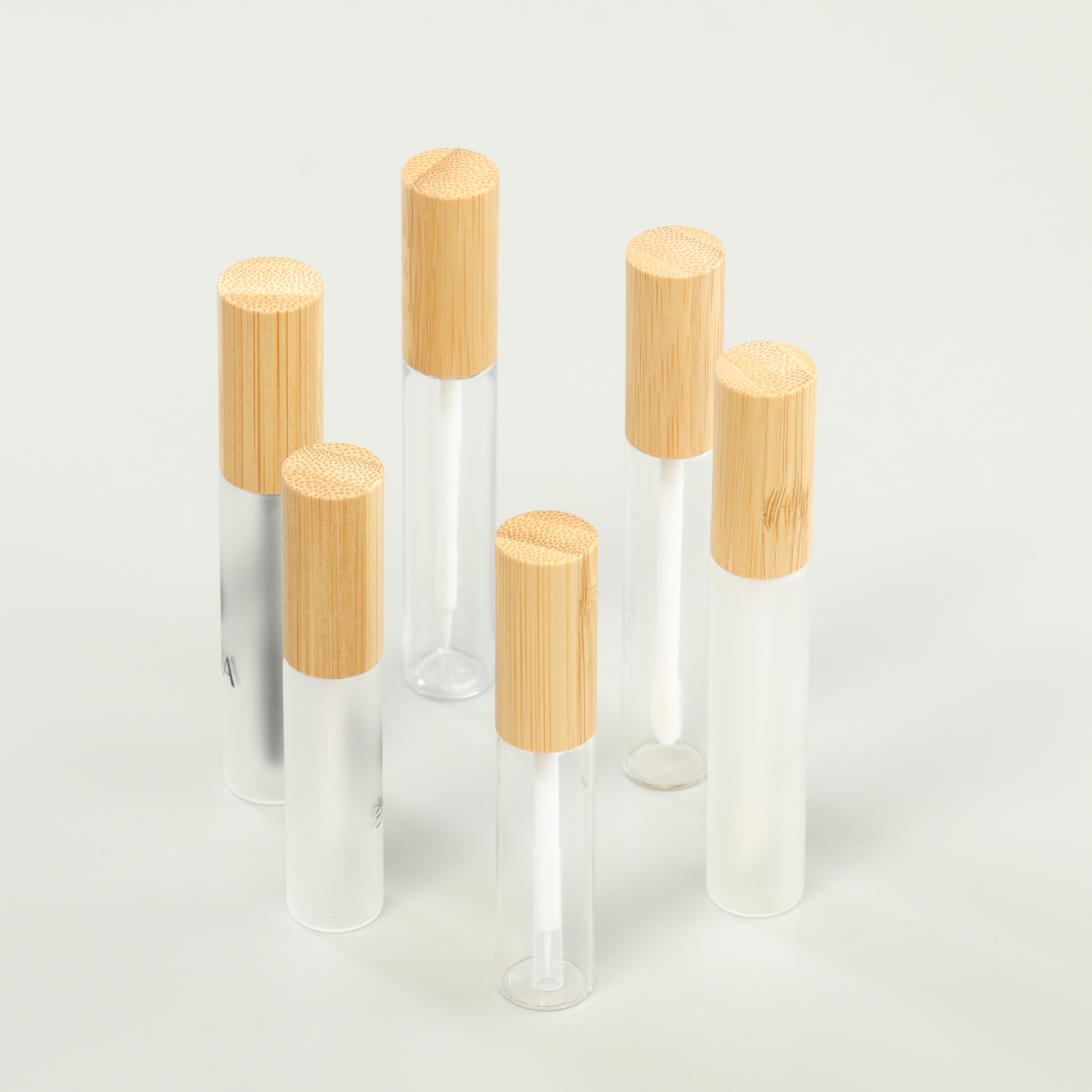 Hot-selling Natural 10ml Eco Eyelash Serum Bottle with Refillable Bamboo Cosmetic Mascara Tube