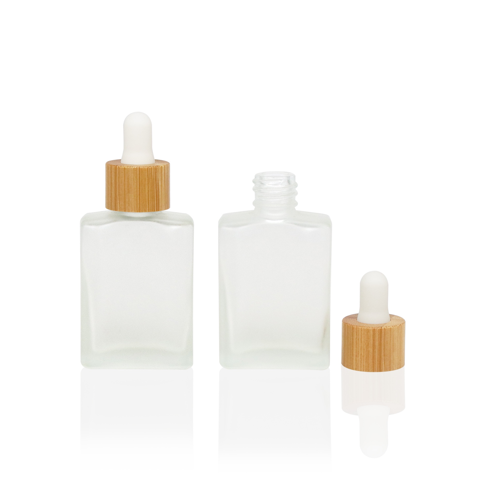 Custom Bamboo Collar Dropper Bottle | Sustainable Skincare Packaging Solution Custom Bamboo Collar Dropper Bottle | Sustainable Skincare Packaging Solution