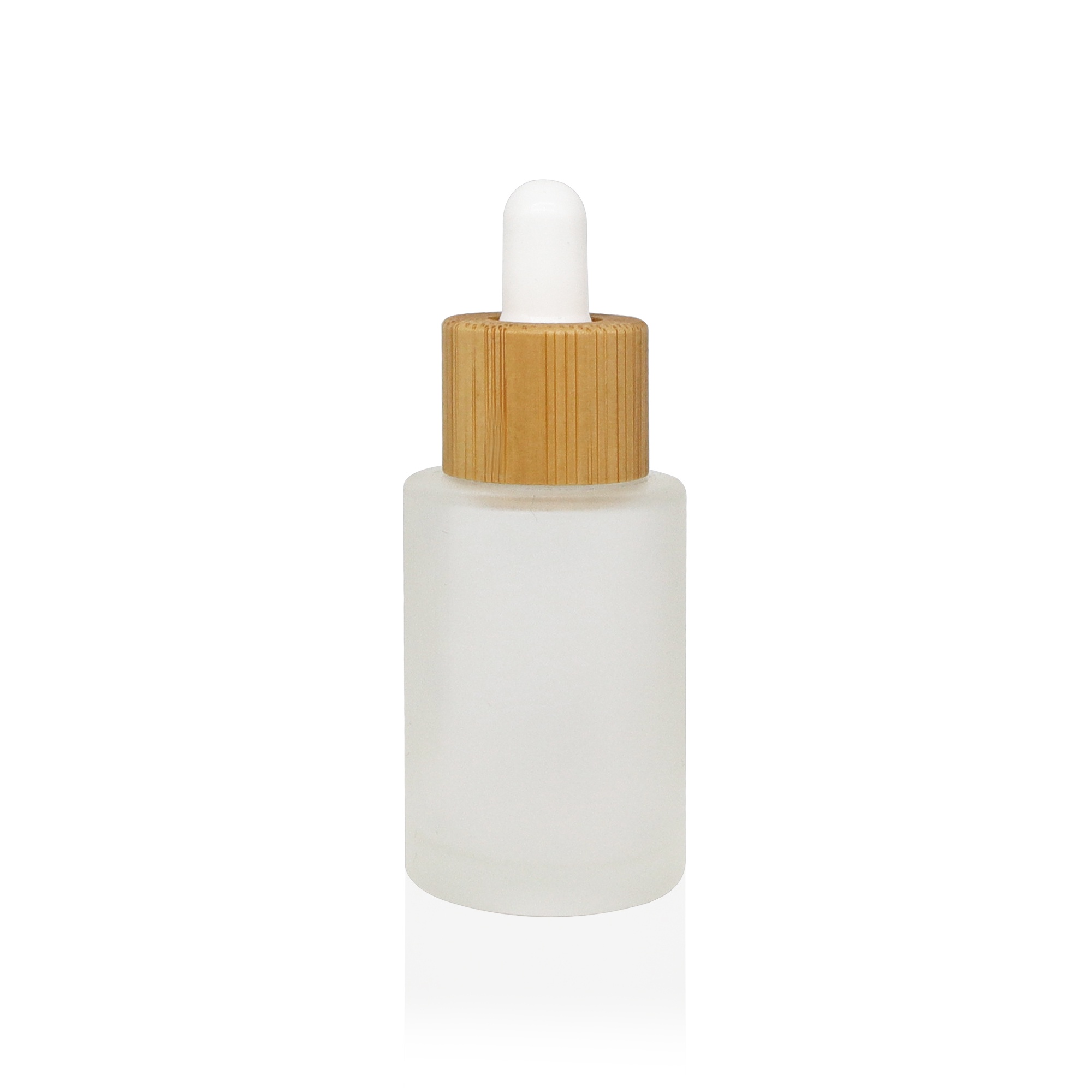 30ml Eco-Friendly Frosted Glass Cosmetic Jar with Natural Bamboo Cap for Face Cream and Skincare Packaging 30ml Eco-Friendly Frosted Glass Cosmetic Jar with Natural Bamboo Cap for Face Cream and Skincare Packaging