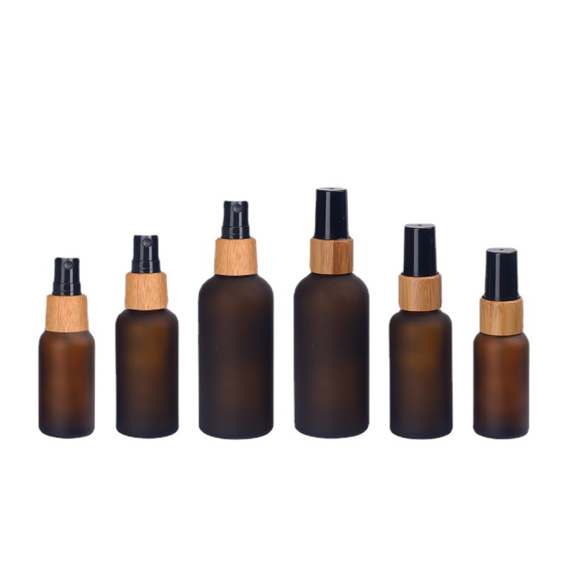 High Quality 30ml Frosted Glass Dropper Bottles with Natural Beech Wood Bamboo Lid for Essential Oil Serum Cosmetic Packaging High Quality 30ml Frosted Glass Dropper Bottles with Natural Beech Wood Bamboo Lid for Essential Oil Serum Cosmetic Packaging