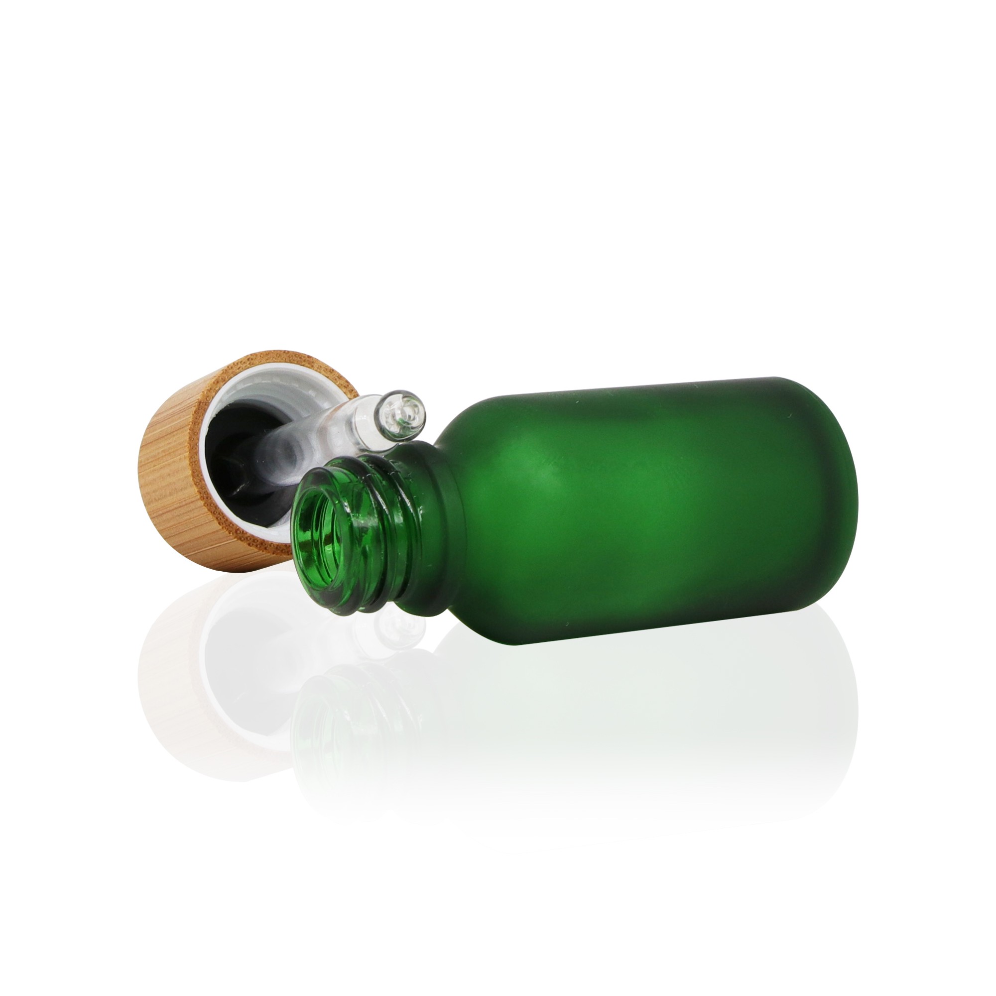 Luxury 10ml Frosted Green Glass Cosmetic Face Serum Bottles Essential Oil Round Dropper Bottle Luxury 10ml Frosted Green Glass Cosmetic Face Serum Bottles Essential Oil Round Dropper Bottle