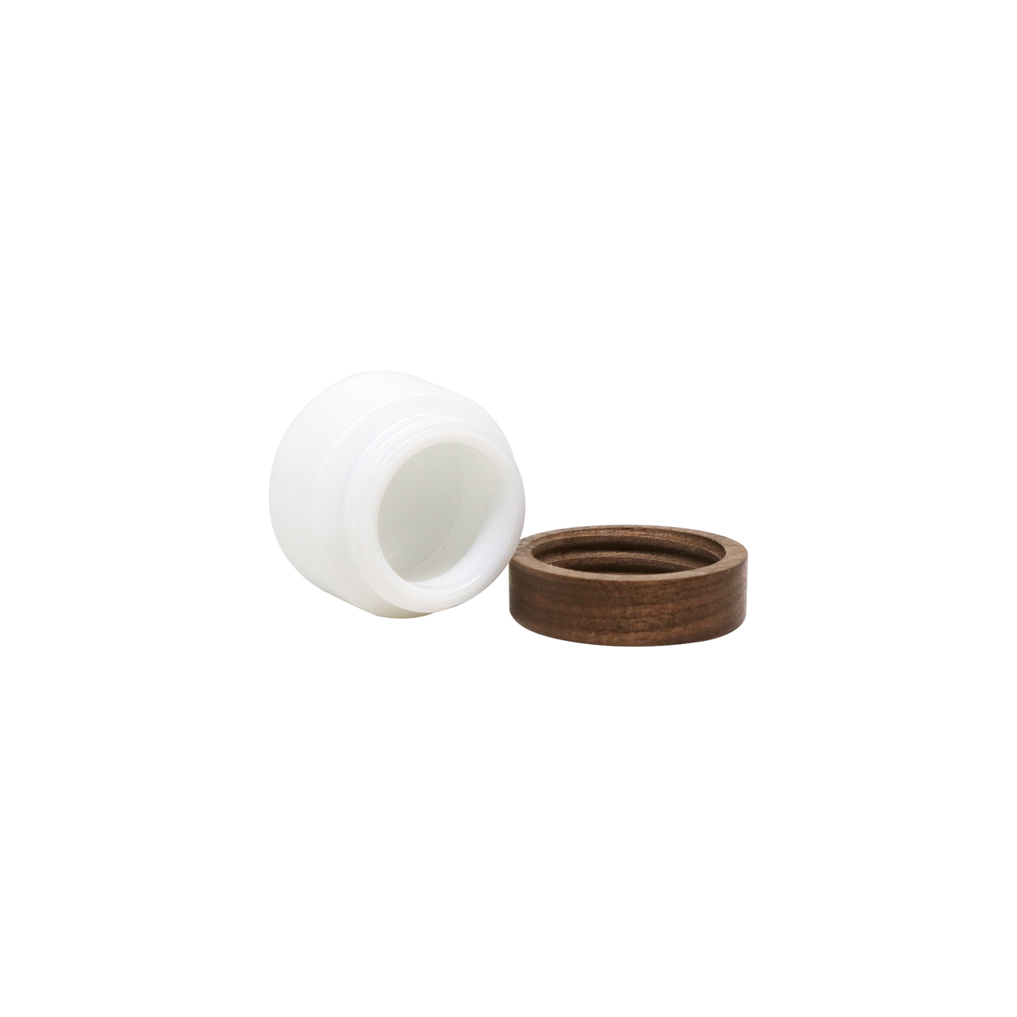 Eco-Friendly 60ml Deeper Color Wooden Cap Aluminum Cosmetic Jar Sustainable Balm & Cream Packaging Eco-Friendly 60ml Deeper Color Wooden Cap Aluminum Cosmetic Jar Sustainable Balm & Cream Packaging