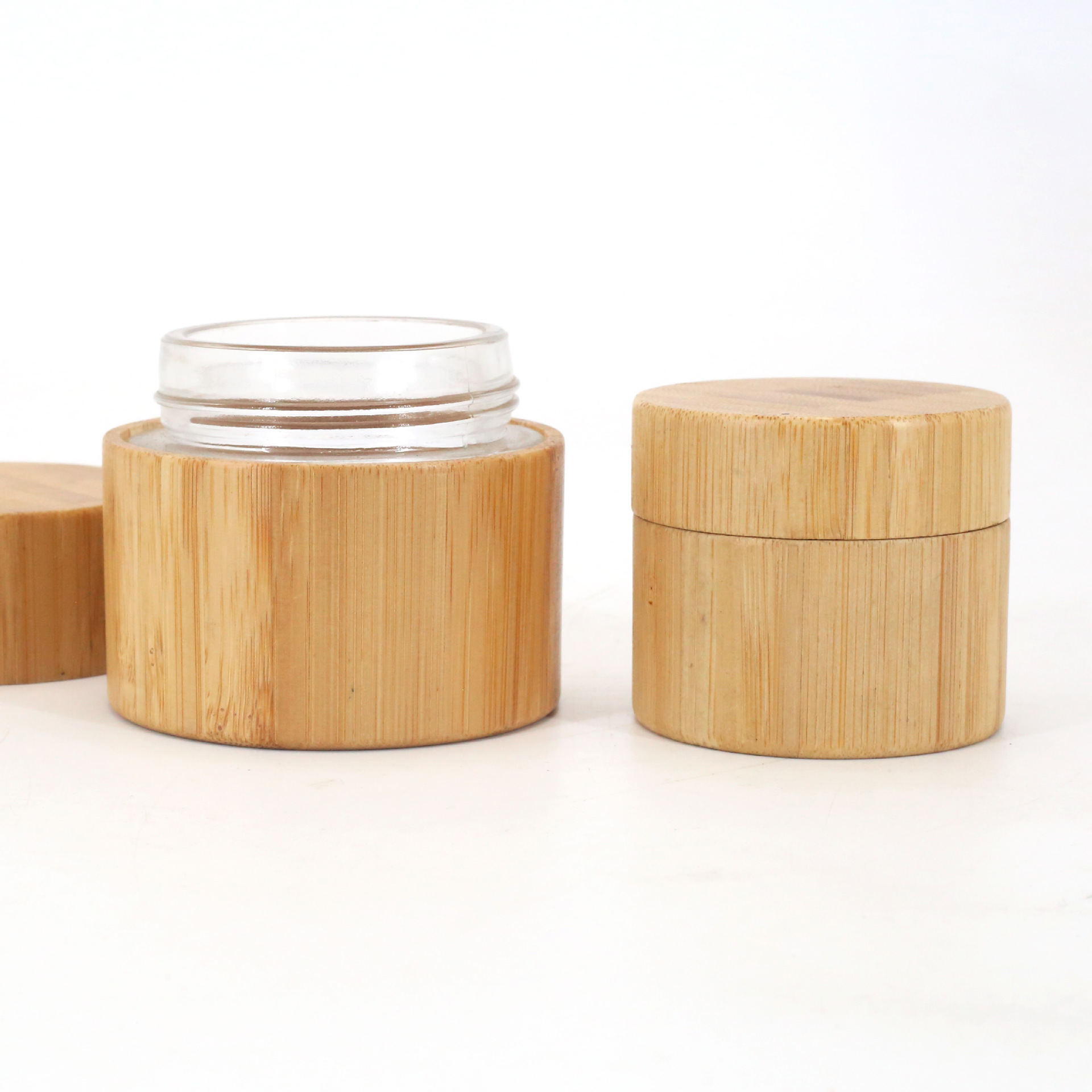 Custom Logo Natural Cosmetic PackagingLoose Powder Jar Refillable Bamboo for Makeup & Skincare Custom Logo Natural Cosmetic PackagingLoose Powder Jar Refillable Bamboo for Makeup & Skincare