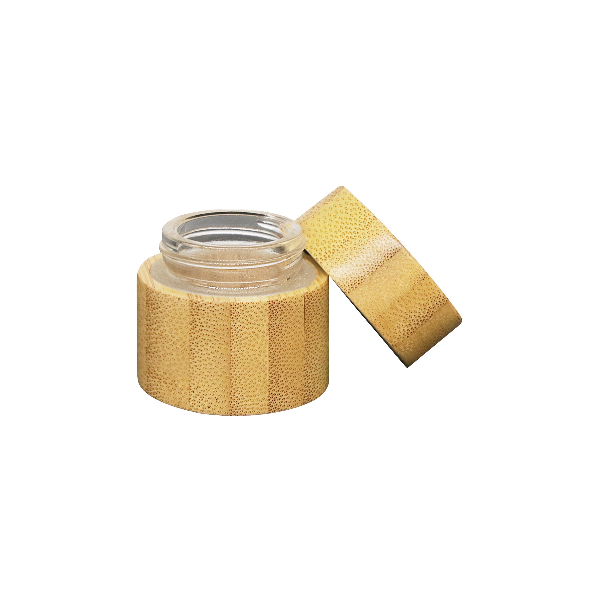 Premium 15ml Full Bamboo Skincare Jar Glass Inner Cosmetic Cream Container Sustainable Beauty Packaging Premium 15ml Full Bamboo Skincare Jar Glass Inner Cosmetic Cream Container Sustainable Beauty Packaging