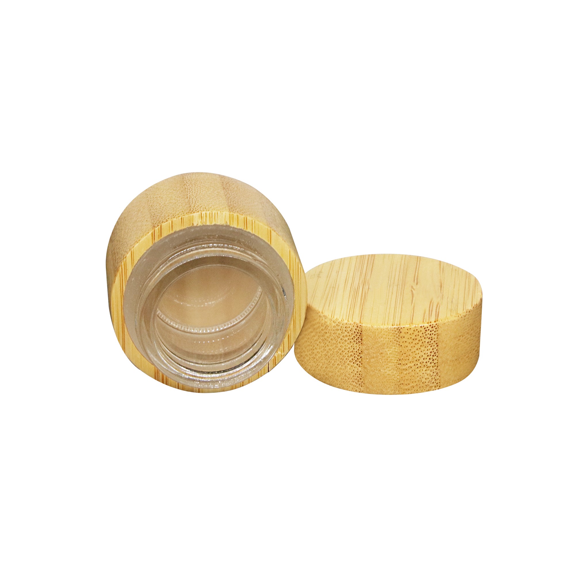 Premium 15ml Full Bamboo Skincare Jar Glass Inner Cosmetic Cream Container Sustainable Beauty Packaging Premium 15ml Full Bamboo Skincare Jar Glass Inner Cosmetic Cream Container Sustainable Beauty Packaging