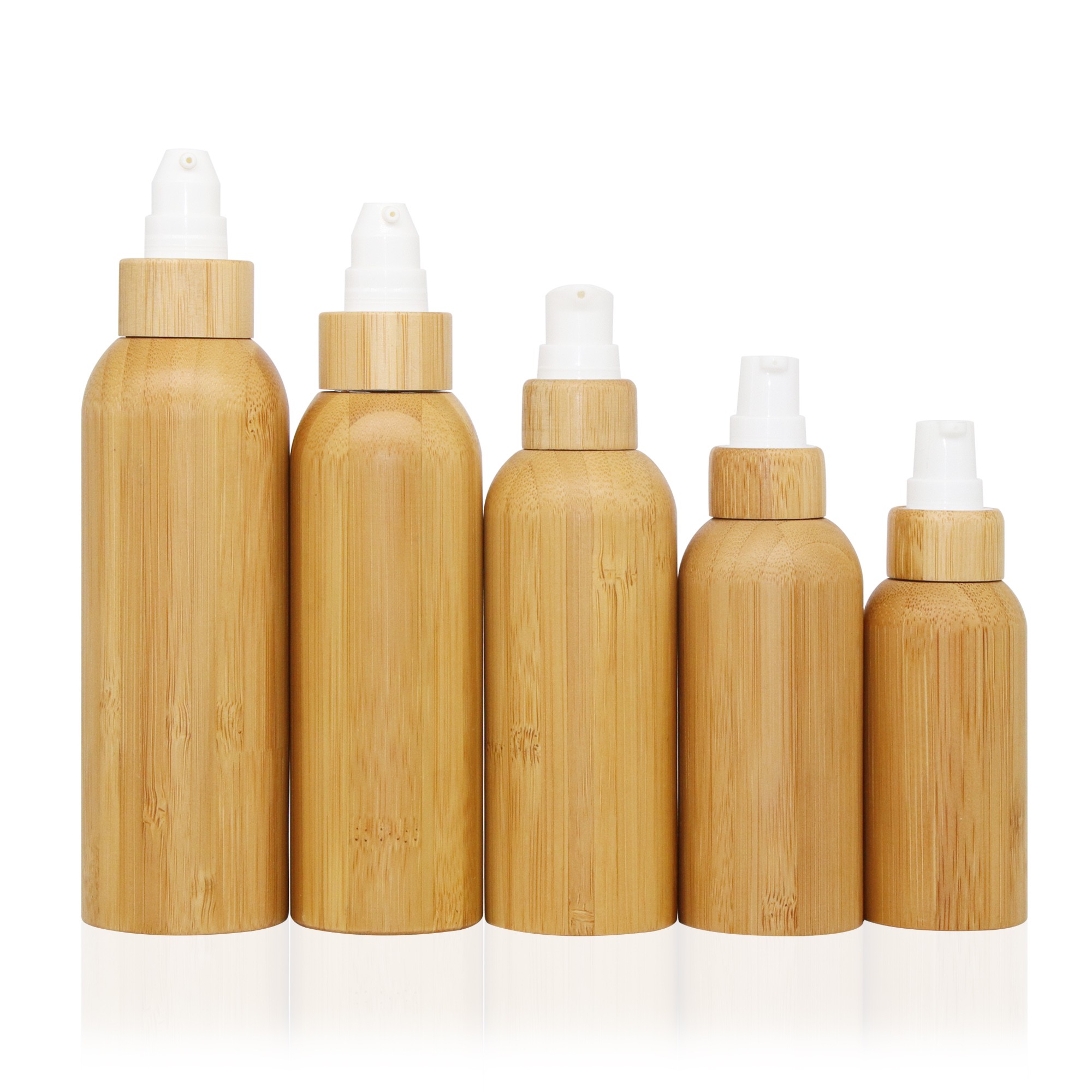 Luxury Eco Friendly Full Bamboo Pump Bottle Cosmetic Skincare Packaging Empty Lotion Spray Bottle Set 30ml 50ml 100ml 150ml Luxury Eco Friendly Full Bamboo Pump Bottle Cosmetic Skincare Packaging Empty Lotion Spray Bottle Set 30ml 50ml 100ml 150ml