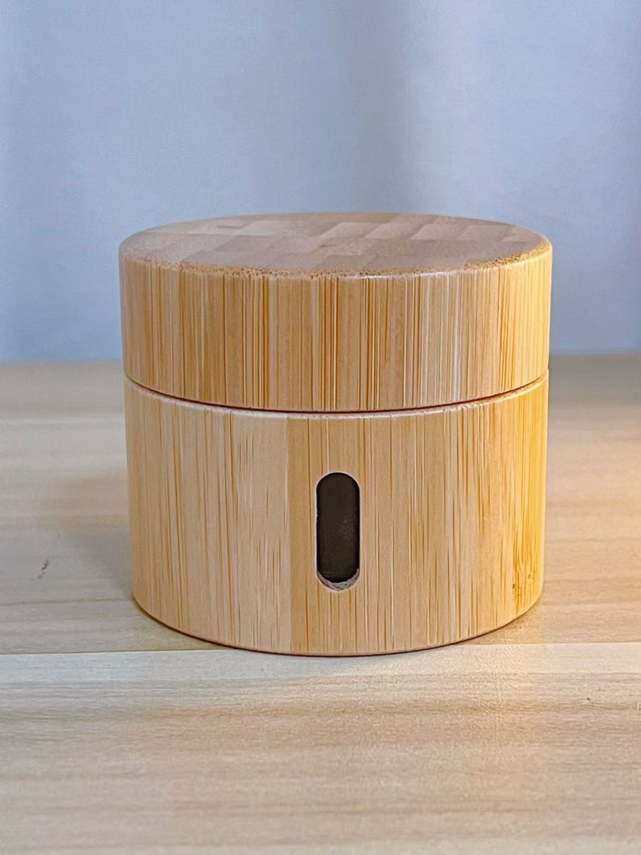 Custom Natural Organic Bamboo Skincare Face Skin Care Jar Packaging Visible Capacity Full Bamboo Glass Inner Jar Custom Natural Organic Bamboo Skincare Face Skin Care Jar Packaging Visible Capacity Full Bamboo Glass Inner Jar