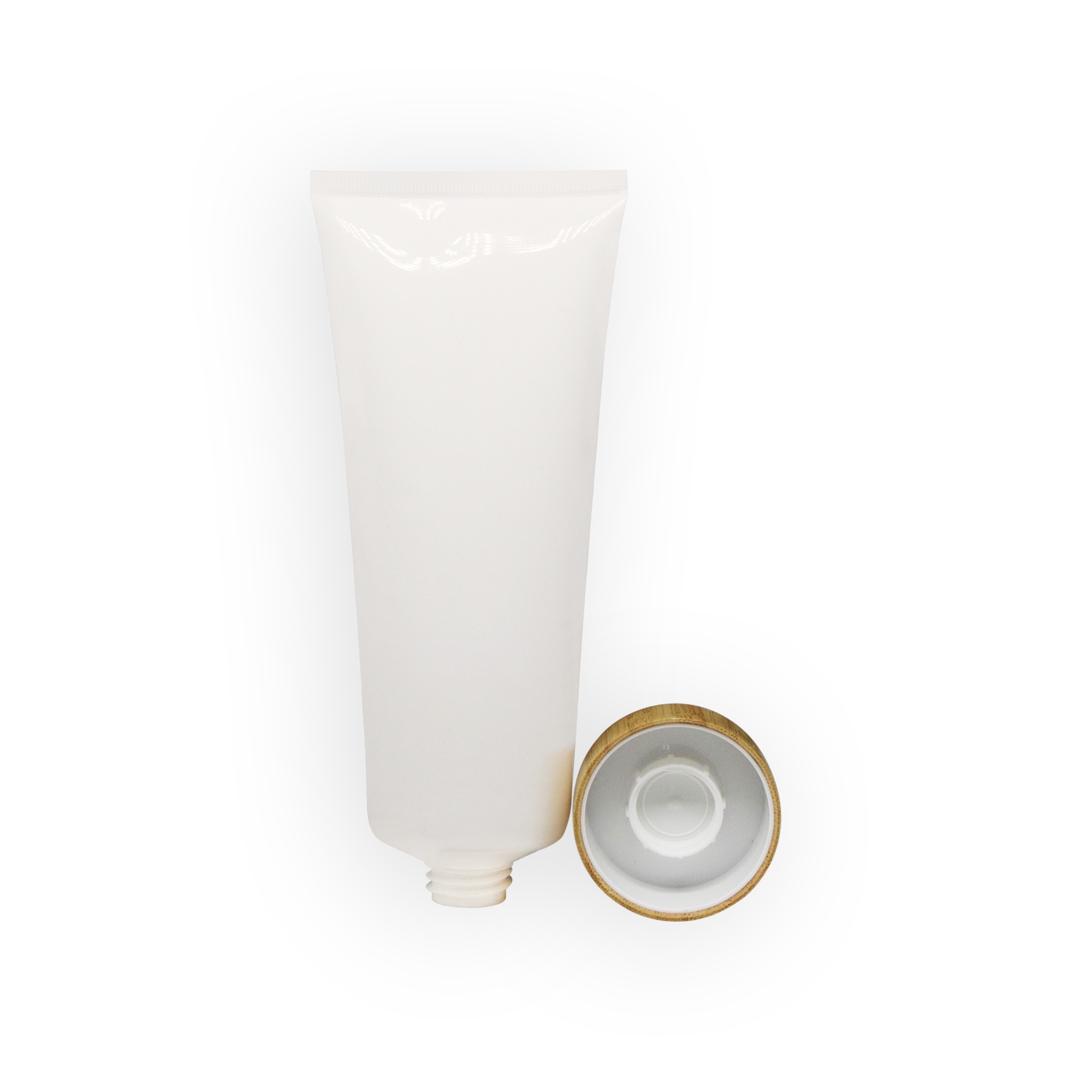 Eco-Friendly Transparent Cosmetic Packaging Customizable Hand & Body Lotion Tubes with Bamboo Lid Eco-Friendly Transparent Cosmetic Packaging Customizable Hand & Body Lotion Tubes with Bamboo Lid