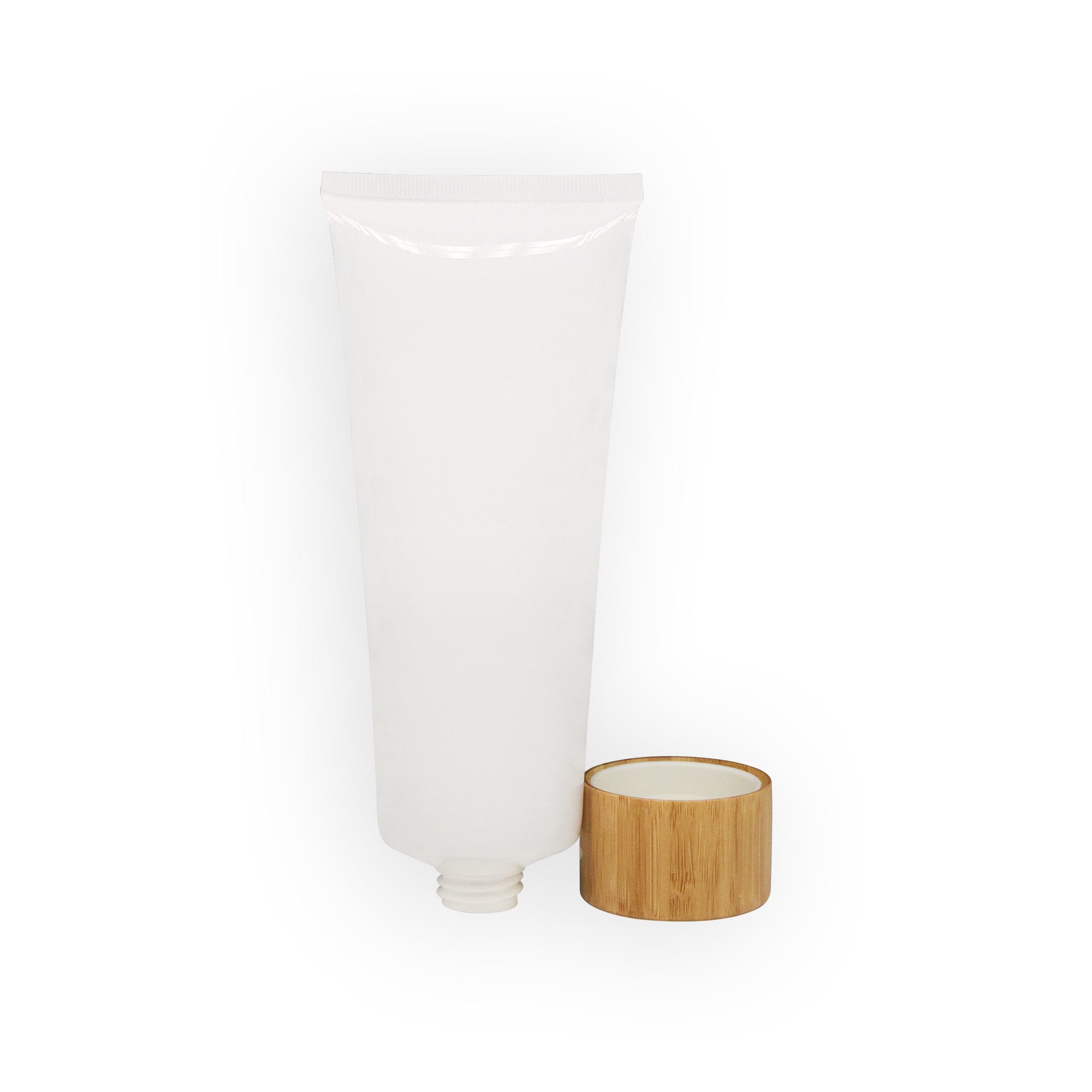 Eco-Friendly Transparent Cosmetic Packaging Customizable Hand & Body Lotion Tubes with Bamboo Lid Eco-Friendly Transparent Cosmetic Packaging Customizable Hand & Body Lotion Tubes with Bamboo Lid