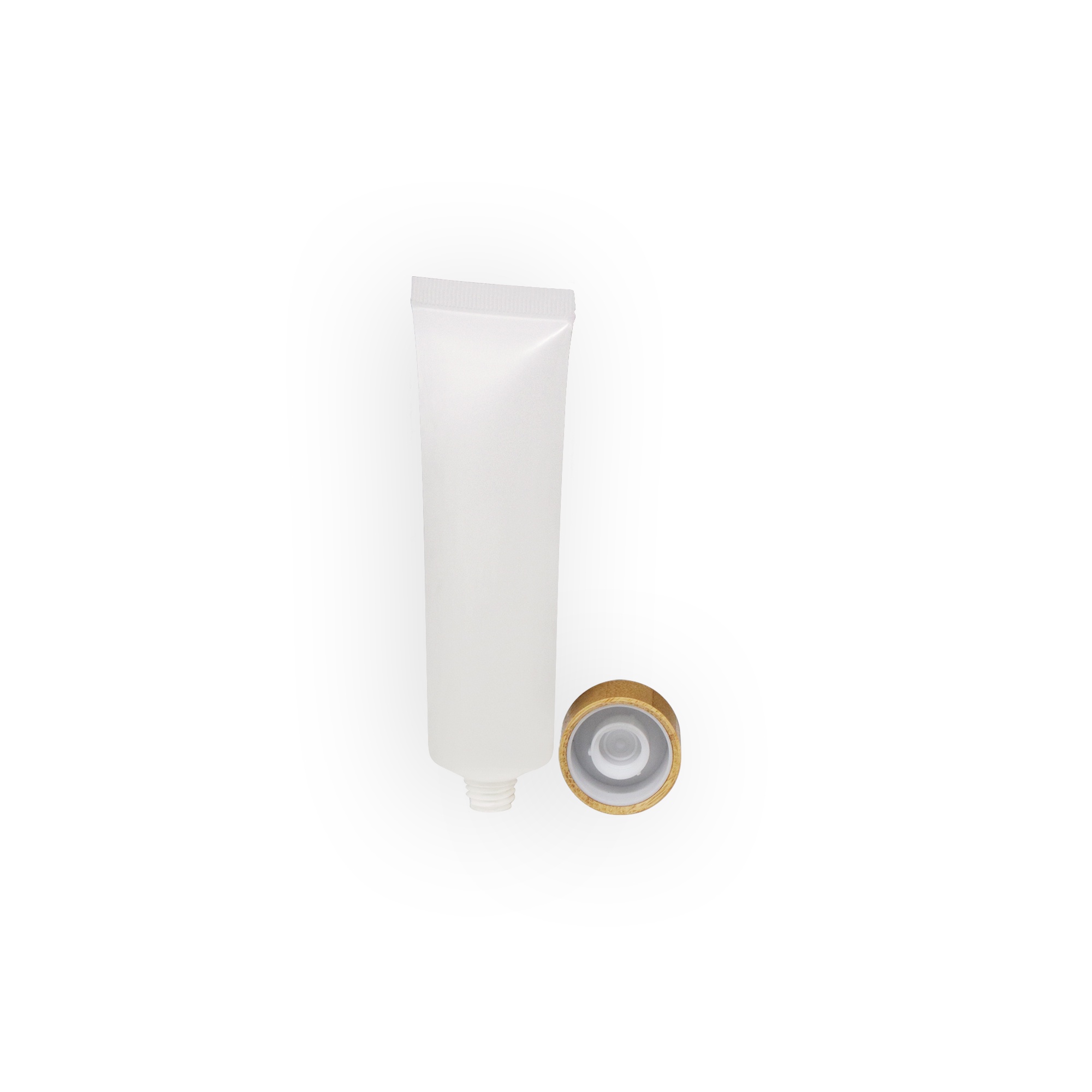Eco-Friendly Empty Cosmetic Tubes Wholesale Luxury Bamboo Lid Face Wash Hand Cream Packaging Squeeze Lotion Tube