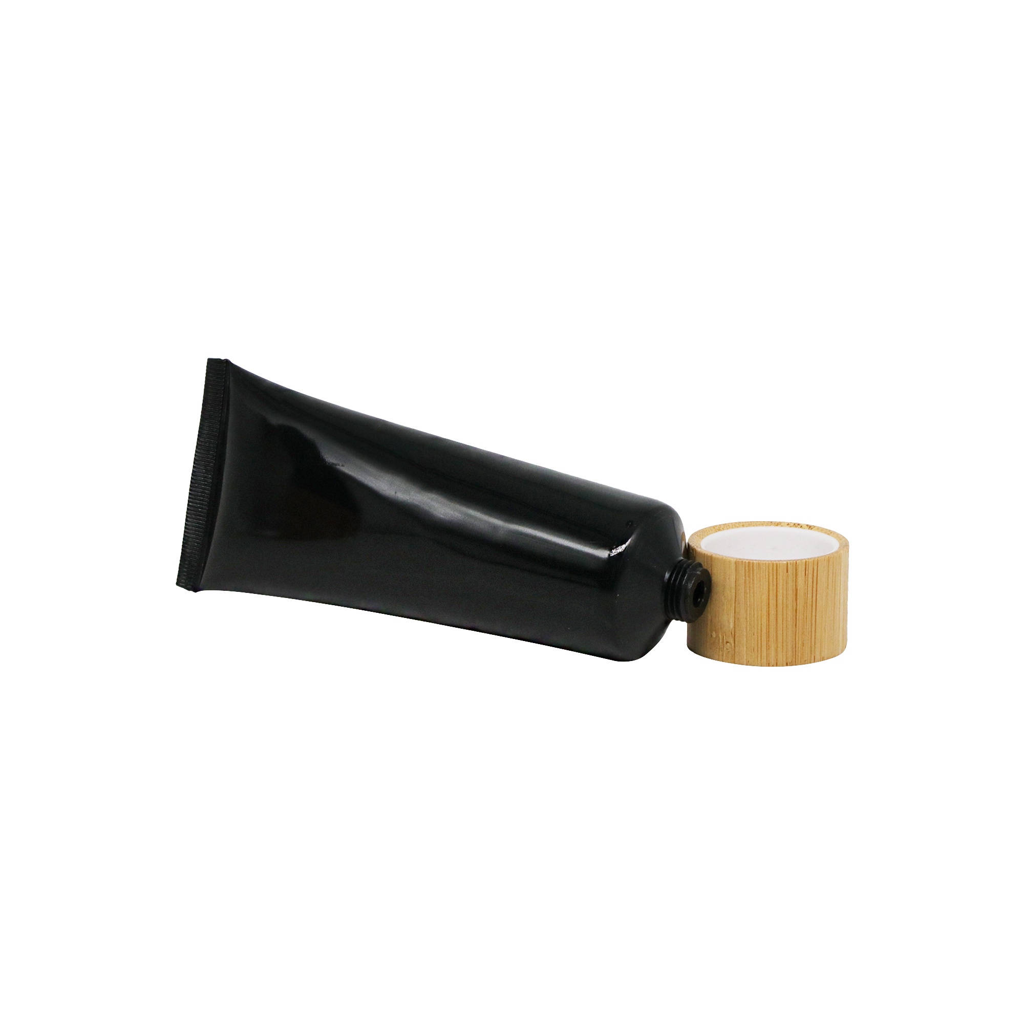 Refillable PE Squeeze Cream Tube with Bamboo Screw Lid for Cosmetic Sunscreen Shampoo Conditioner Refillable PE Squeeze Cream Tube with Bamboo Screw Lid for Cosmetic Sunscreen Shampoo Conditioner