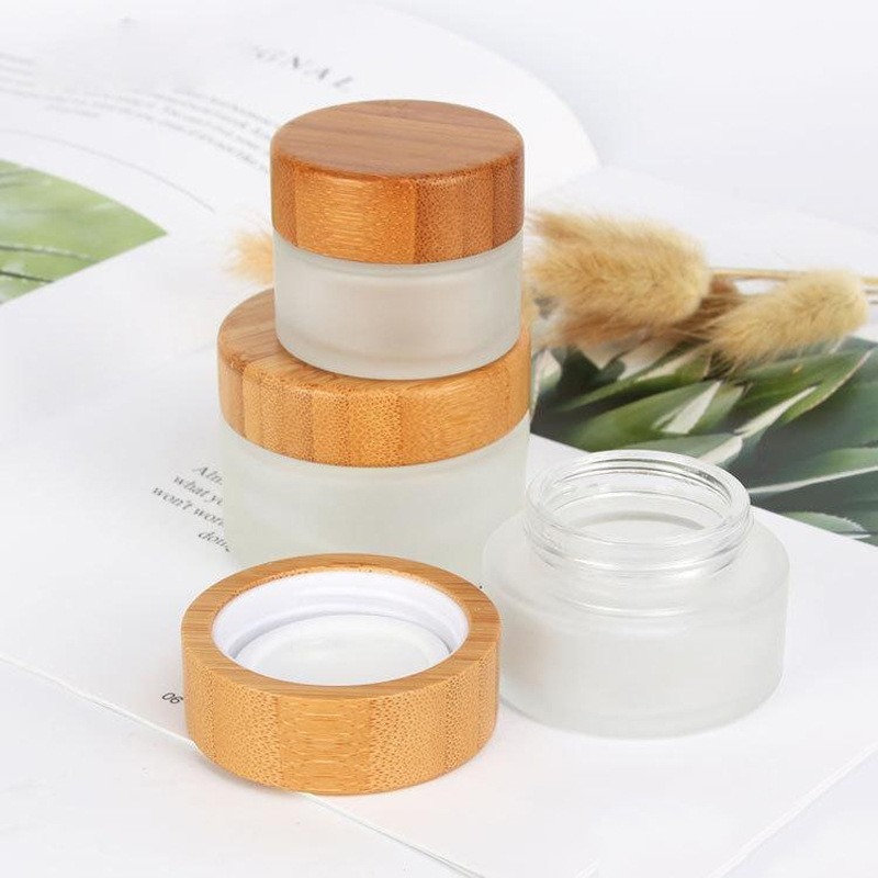 Wholesale 15g Frosted Acrylic Plastic Face Cream Jar with Bamboo Lid for Eye Cream Face Skin Care Jar Wholesale 15g Frosted Acrylic Plastic Face Cream Jar with Bamboo Lid for Eye Cream Face Skin Care Jar