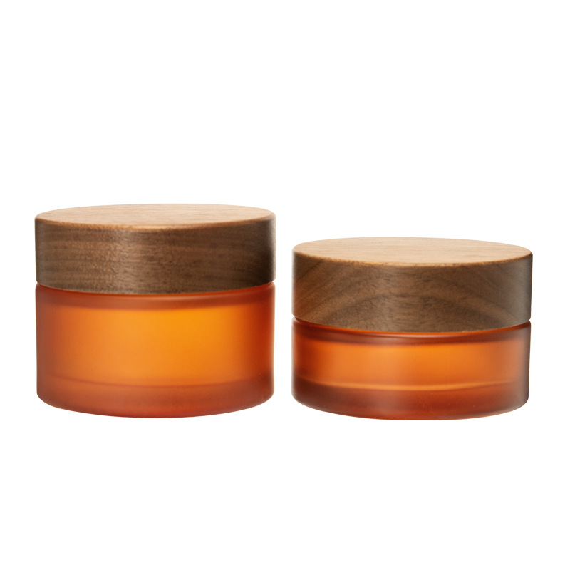 High-quality 30ml Glass Skin Care Cream Jar with Bamboo Lid Flat Shape Screw Cap for Face Cream Personal Care Packaging High-quality 30ml Glass Skin Care Cream Jar with Bamboo Lid Flat Shape Screw Cap for Face Cream Personal Care Packaging