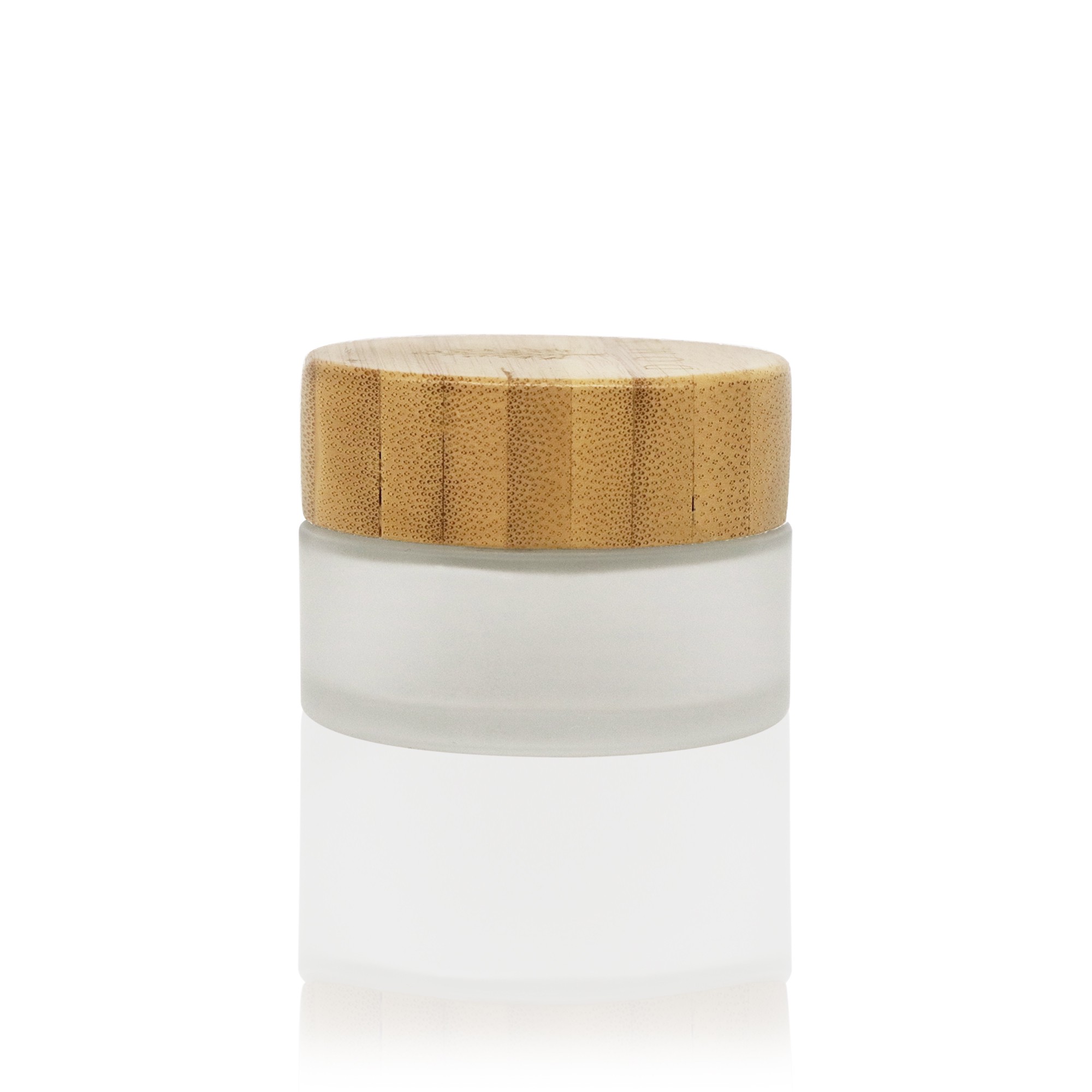 30g High Quality Custom Cosmetic Luxury Bamboo Jar with Bamboo Screw Caps for Face Cream Lipstick & Skin Care